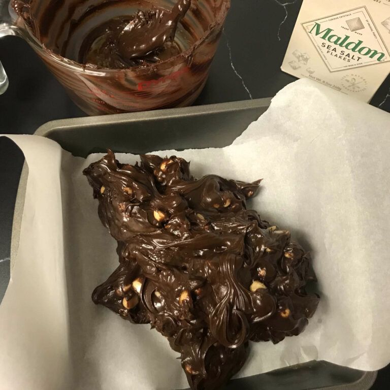 Dark Chocolate Macadamia Nut Fudge | My Curated Tastes