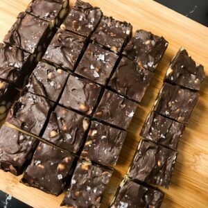 Dark Chocolate Macadamia Nut Fudge | My Curated Tastes