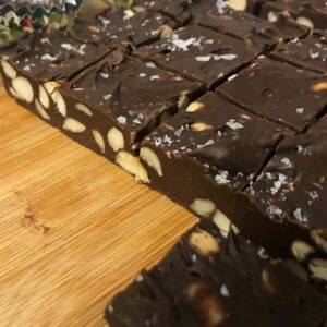 Dark Chocolate Macadamia Nut Fudge | My Curated Tastes