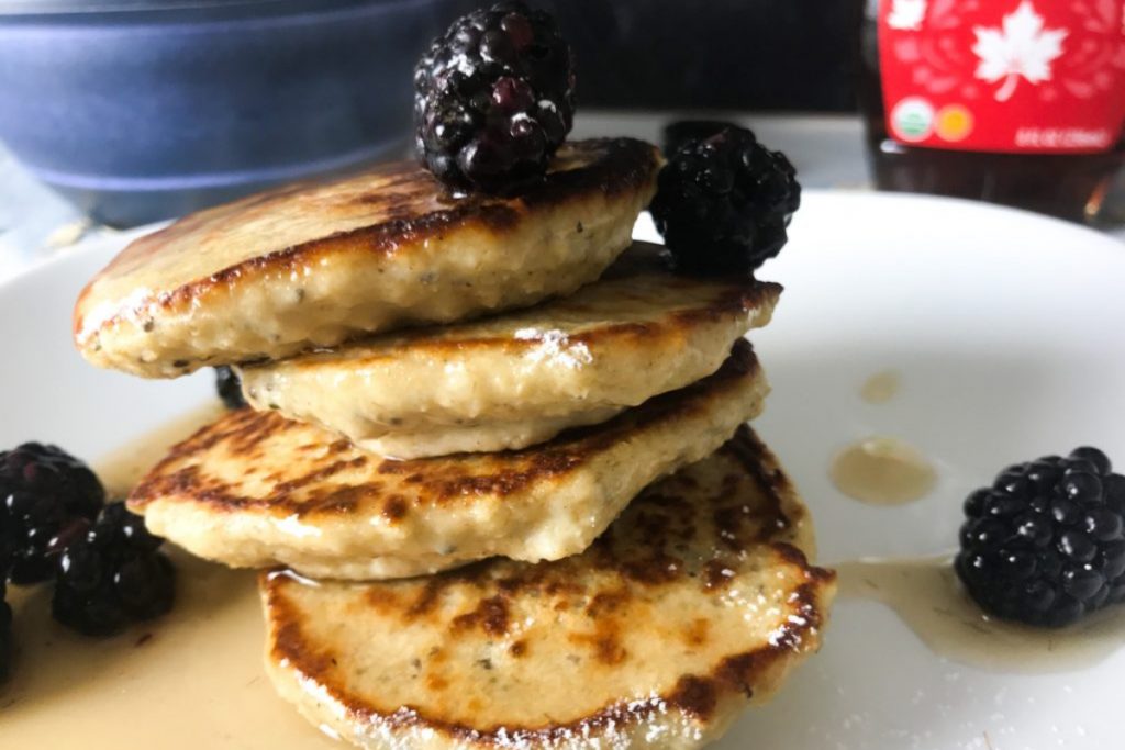 Light Healthy Oatmeal Pancakes | My Curated Tastes
