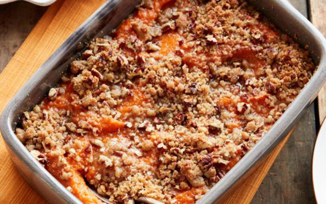 Sweet Potato Souffle with Crunchy Streusel Topping