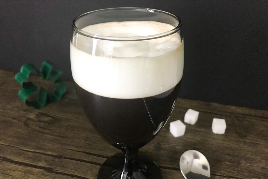 glass of irish coffee