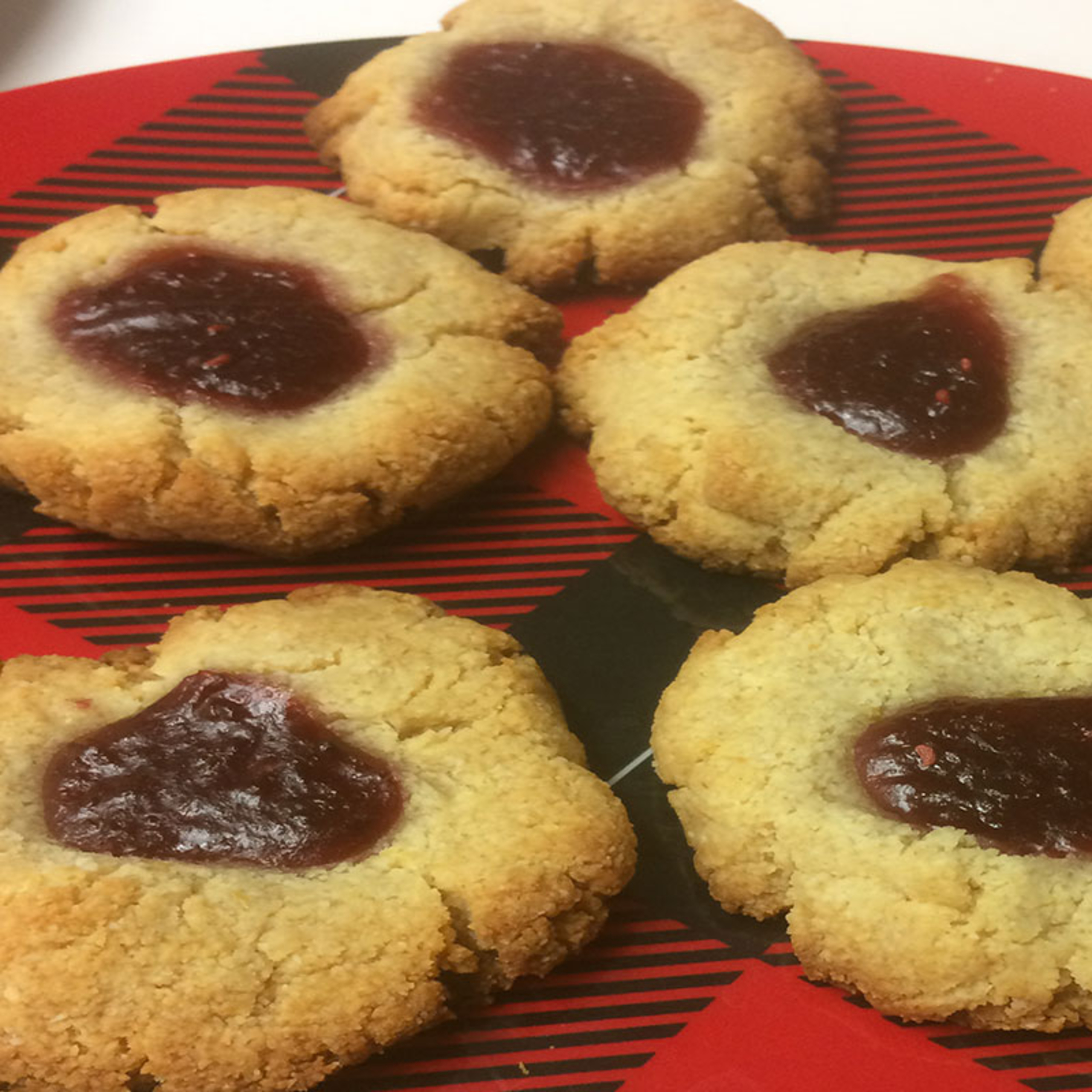 Raspberry Almond Thumbprint Cookies | My Curated Tastes