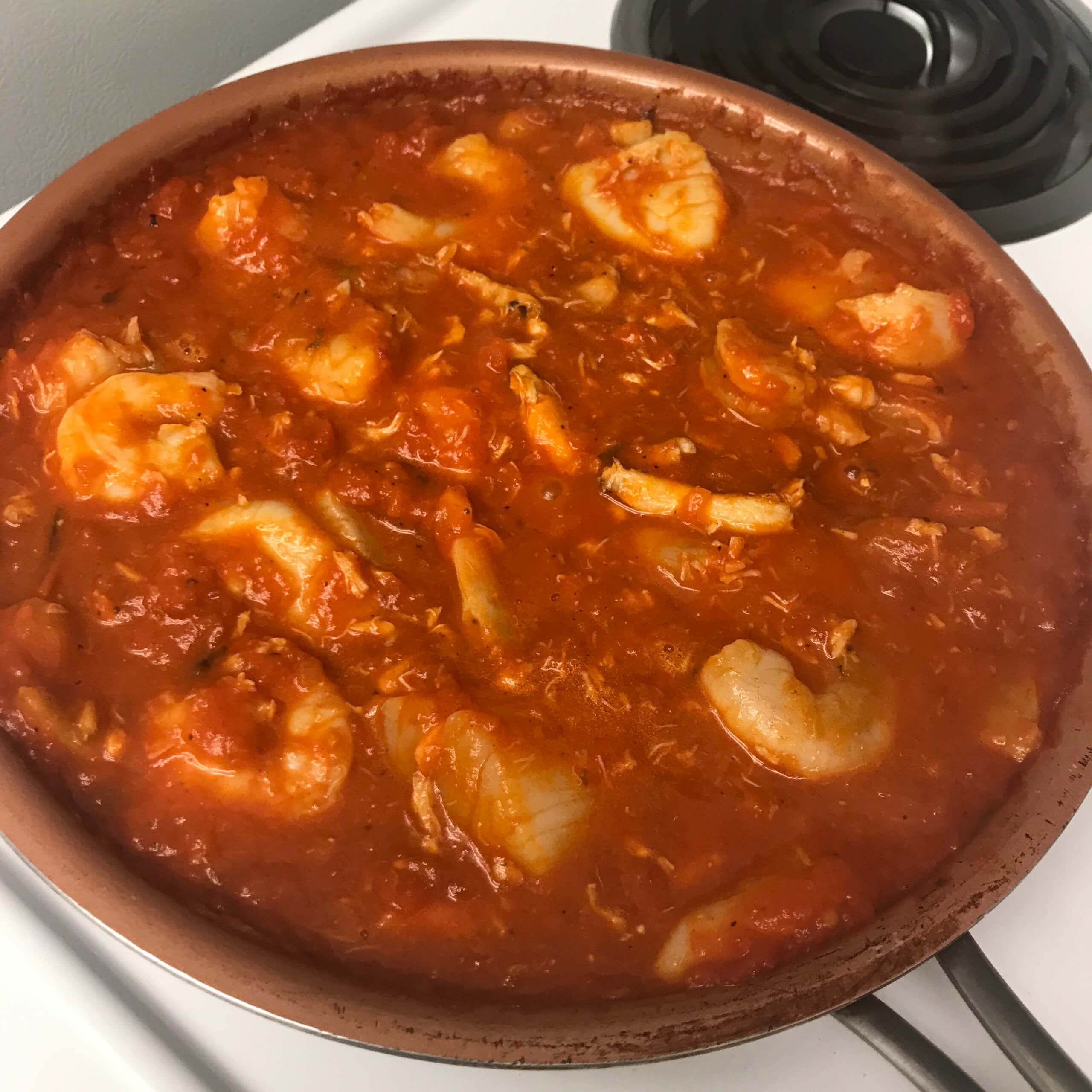 Spaghetti Squash with Seafood Marinara | My Curated Tastes