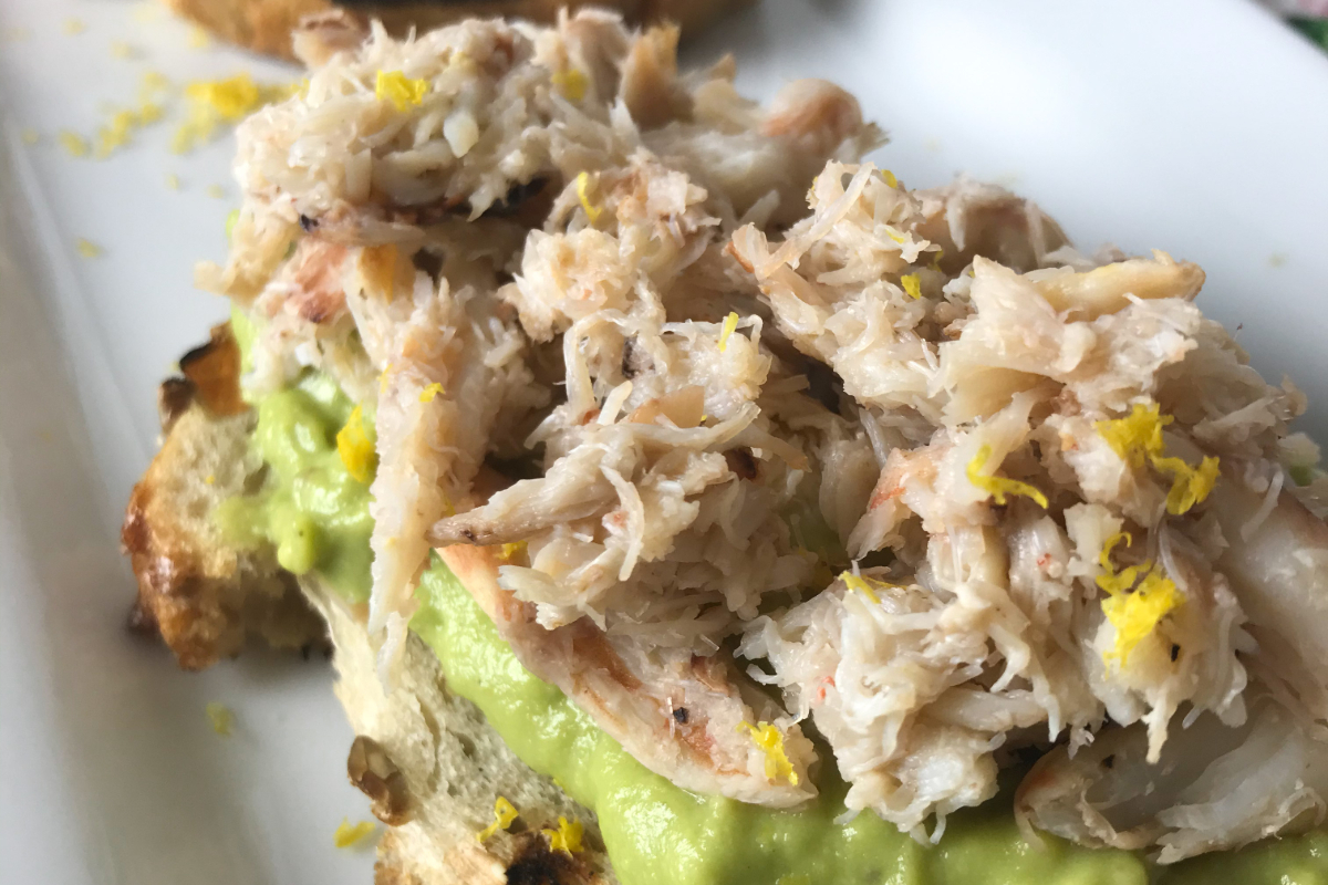 Avocado Mousse Toast With Crab My Curated Tastes