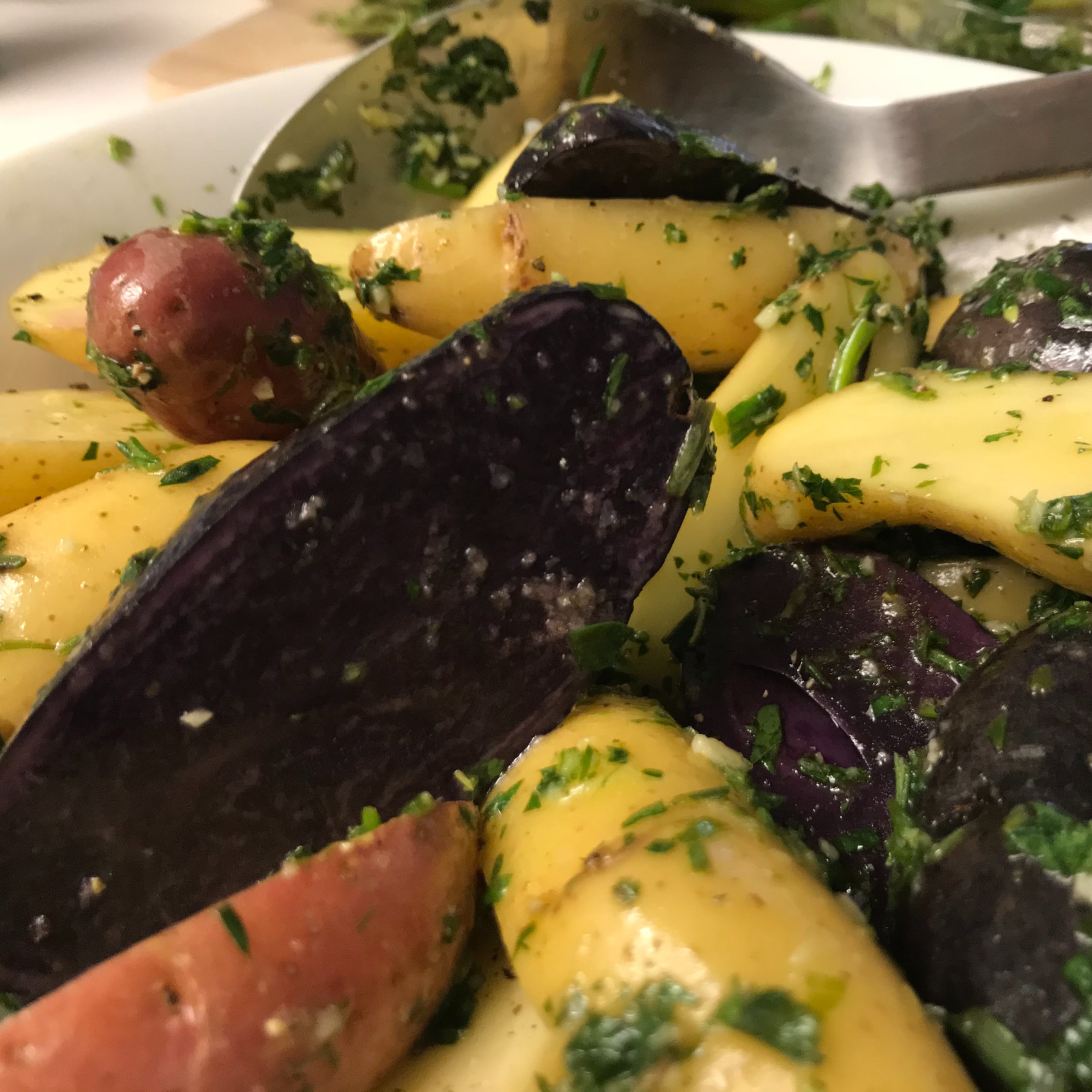 Pesto Fingerling Potatoes | My Curated Tastes