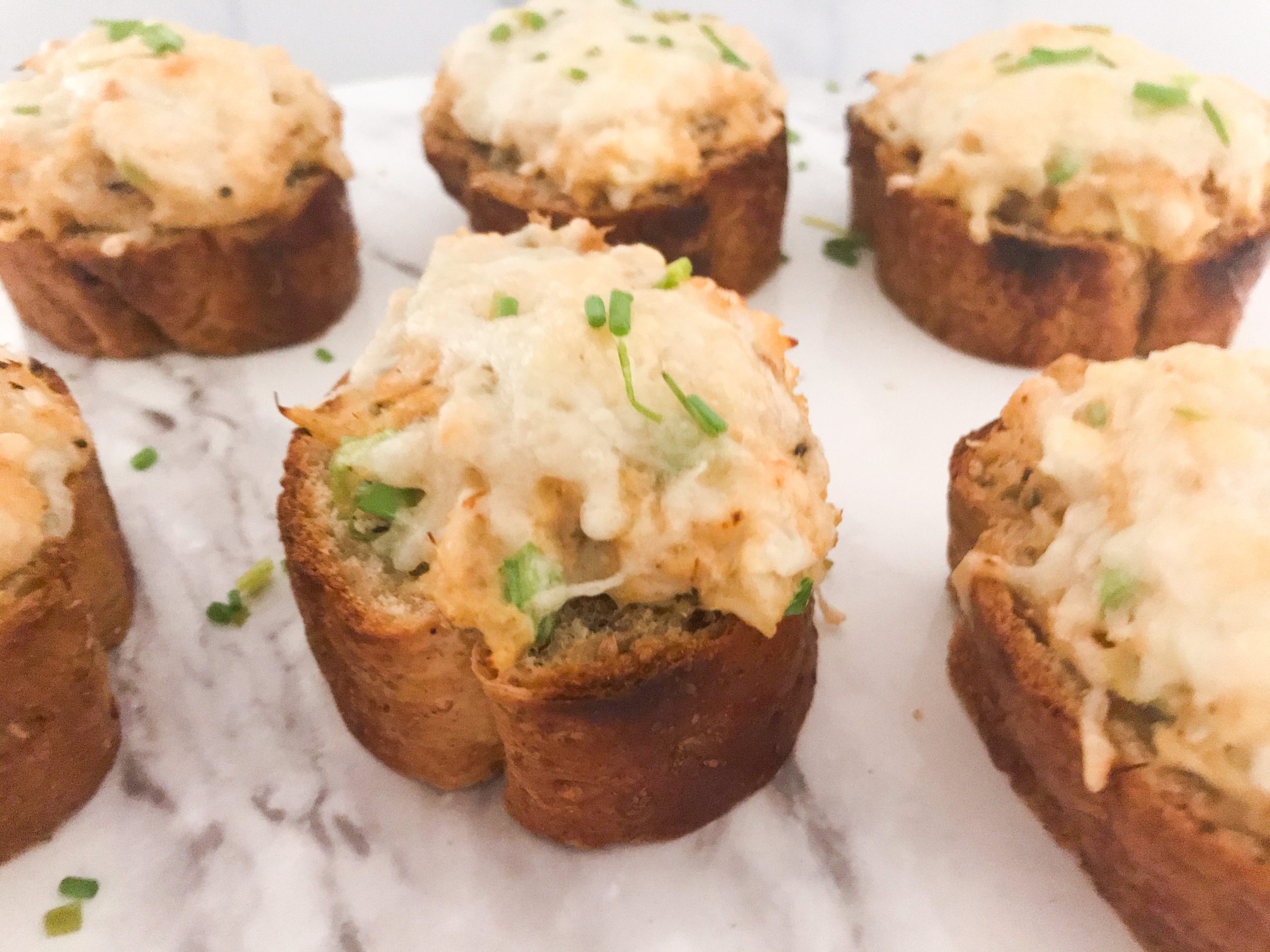 Cheese crab toasts | My Curated Tastes