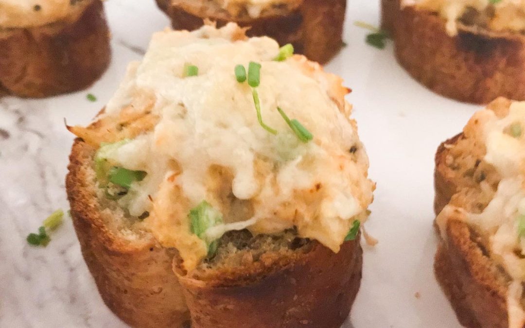 Cheese Crab Toasts | My Curated Tastes