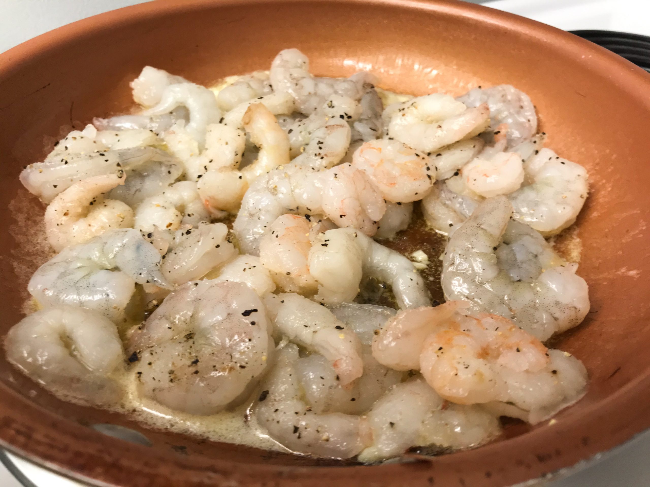 sautee shrimp in garlic butter