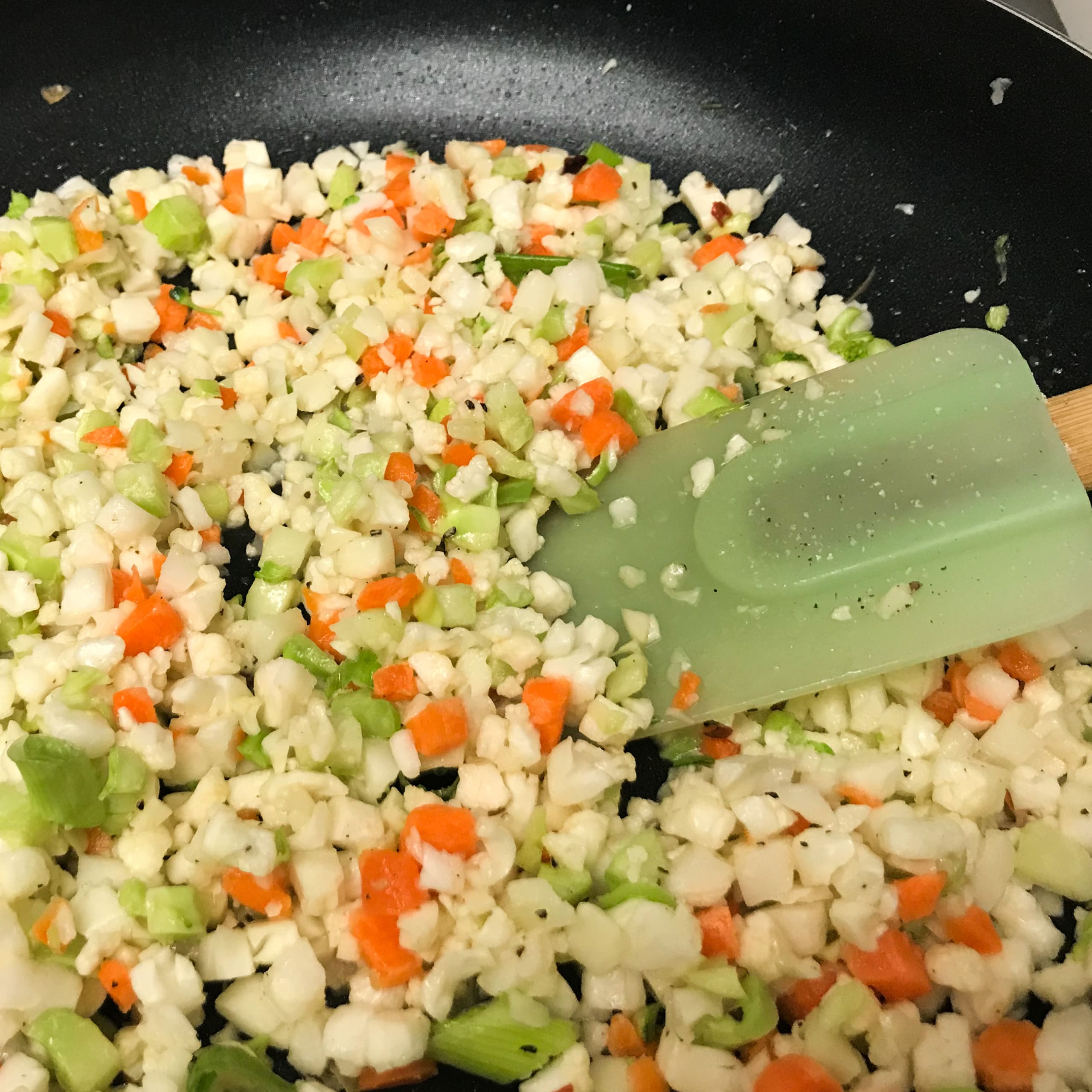 Salmon Scampi on Confetti Cauliflower Rice | My Curated Tastes