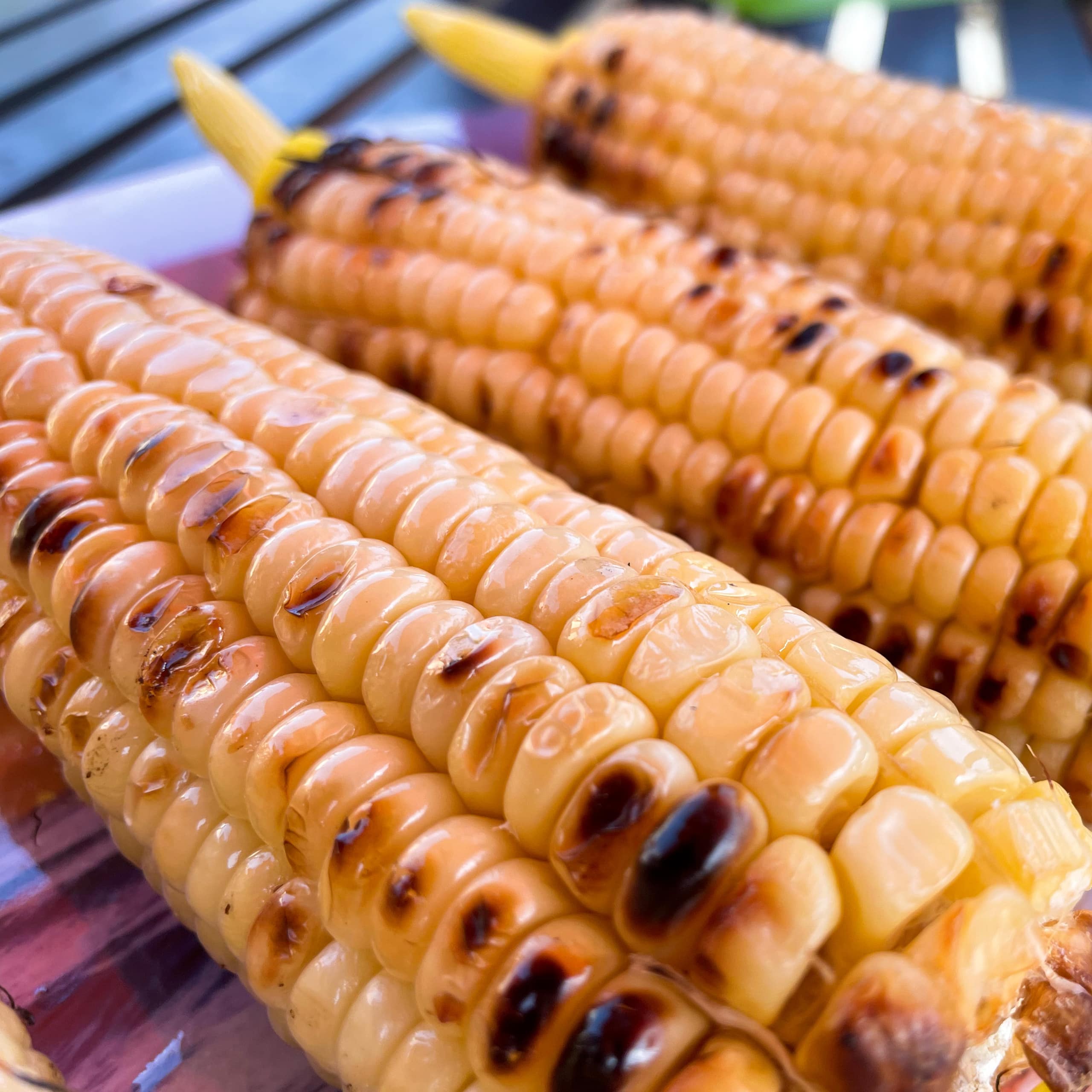 Grilled Corn On The Cob with Garlic Butter | My Curated Tastes