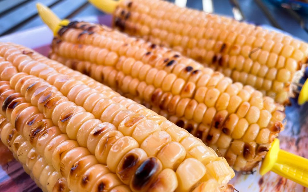 Grilled Corn On The Cob with Garlic Butter | My Curated Tastes