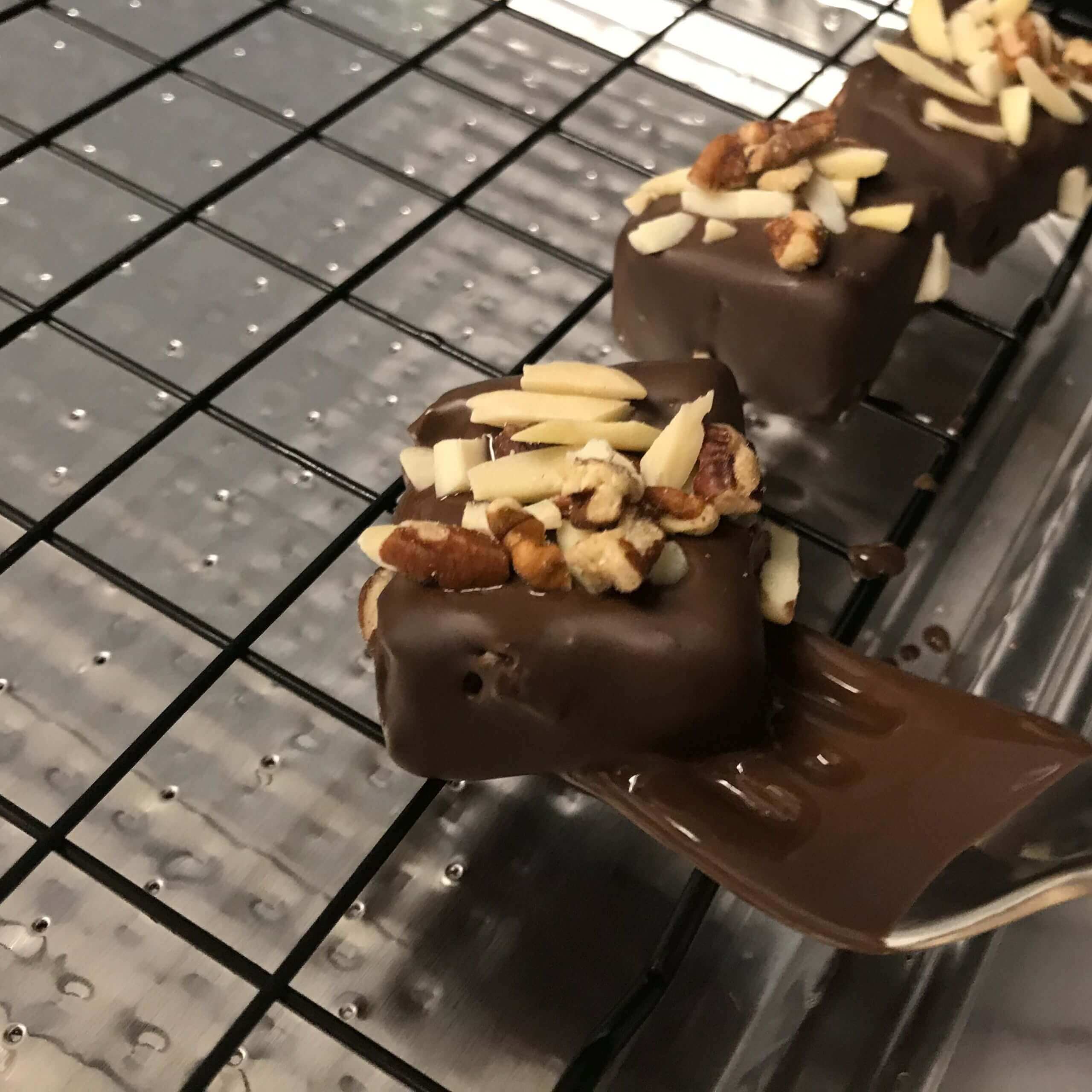Nutty Chocolate Banana Bites