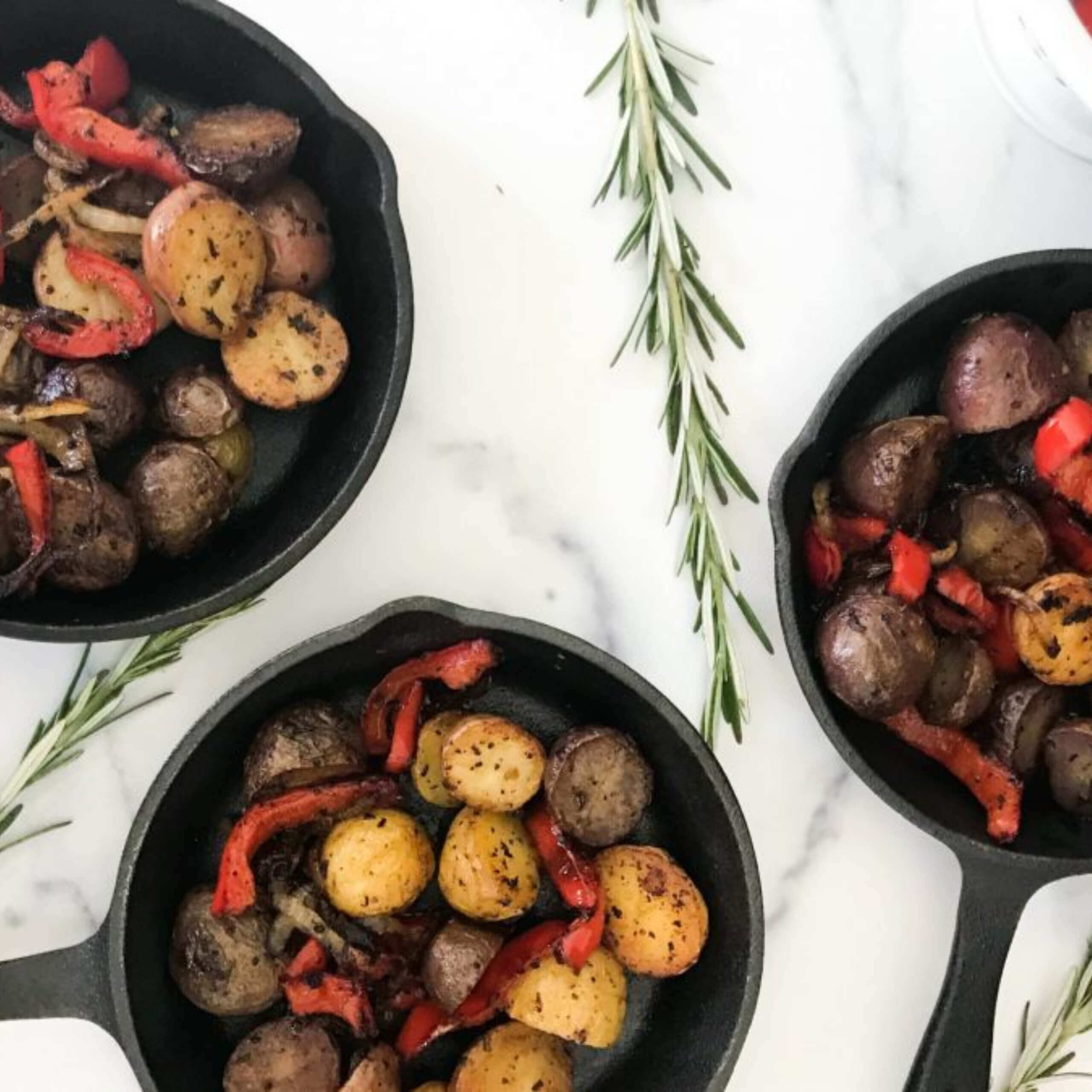 Tri-Color Roasted Potatoes | My Curated Tastes