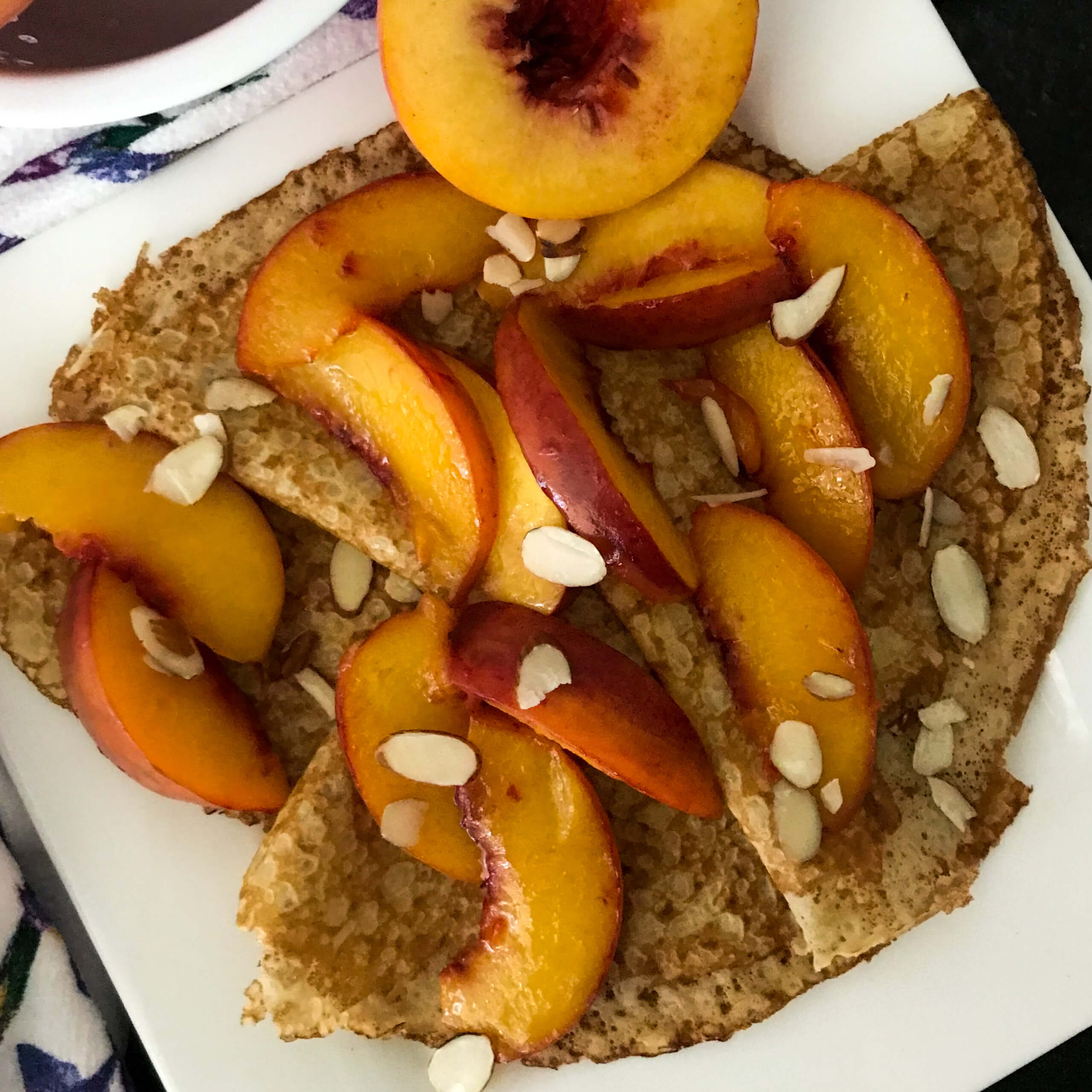 Peach Crepes | My Curated Tastes
