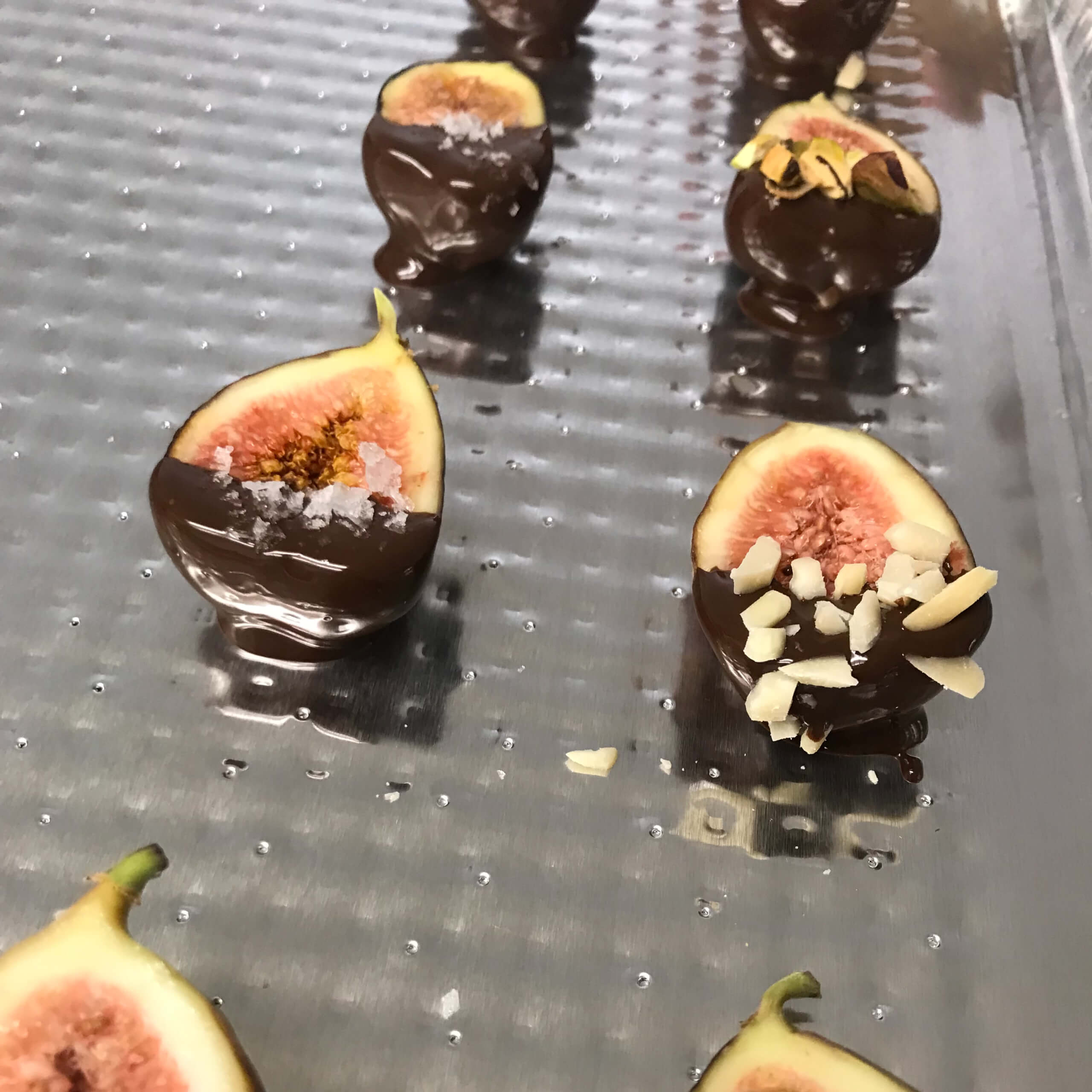 Dark Chocolate Dipped Figs | My Curated Tastes