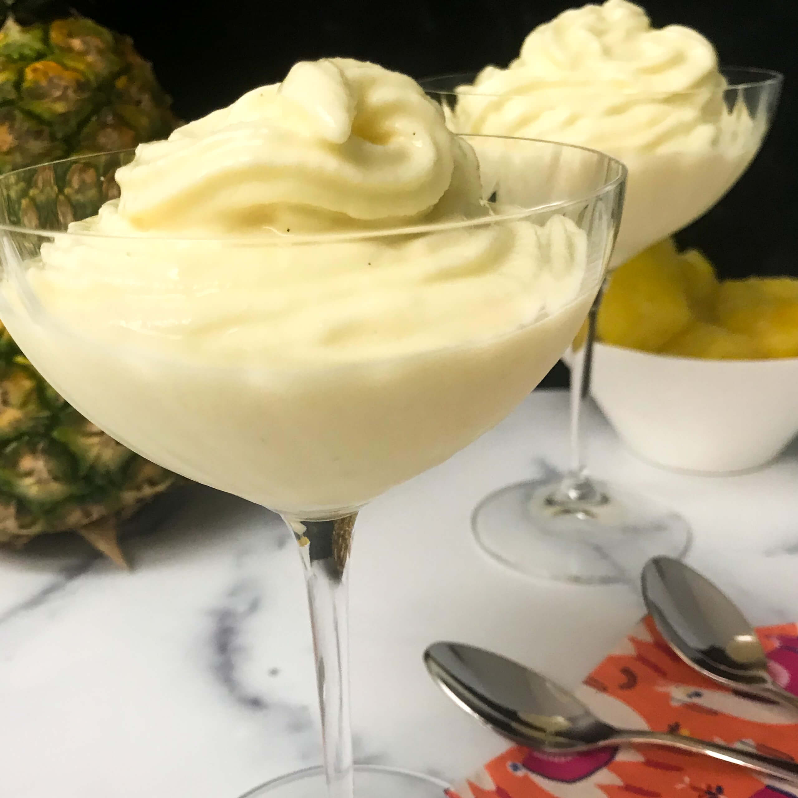 Healthy Pineapple Whip | My Curated Tastes