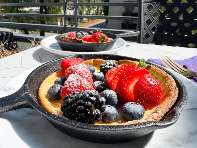Dutch Baby Pancake with Berries.