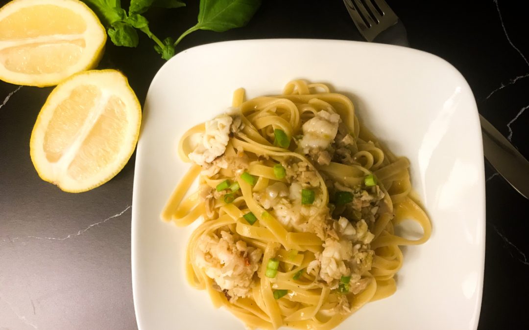 Lobster & Clam Linguine With Lemon Butter Sauce | My Curated Tastes