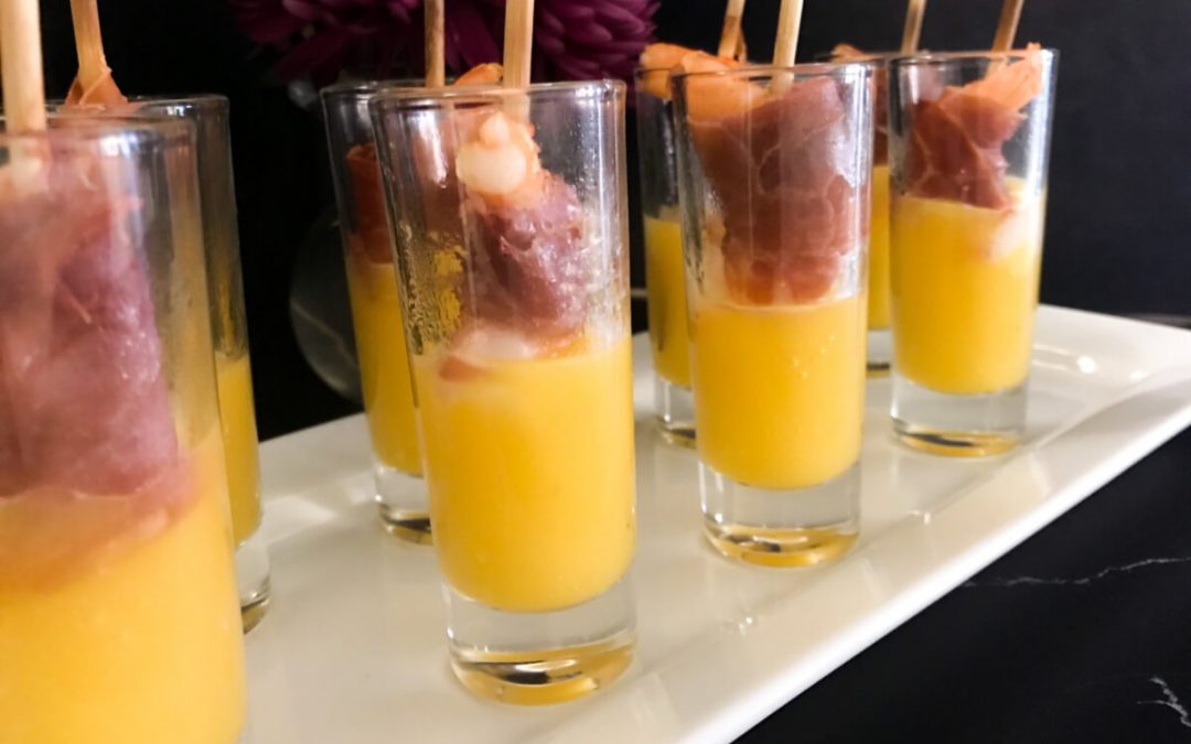 Shrimp, Prosciutto & Mango Skewers | My Curated Tastes
