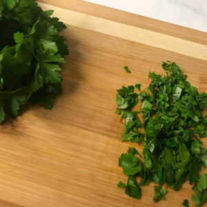 chopped parsley.