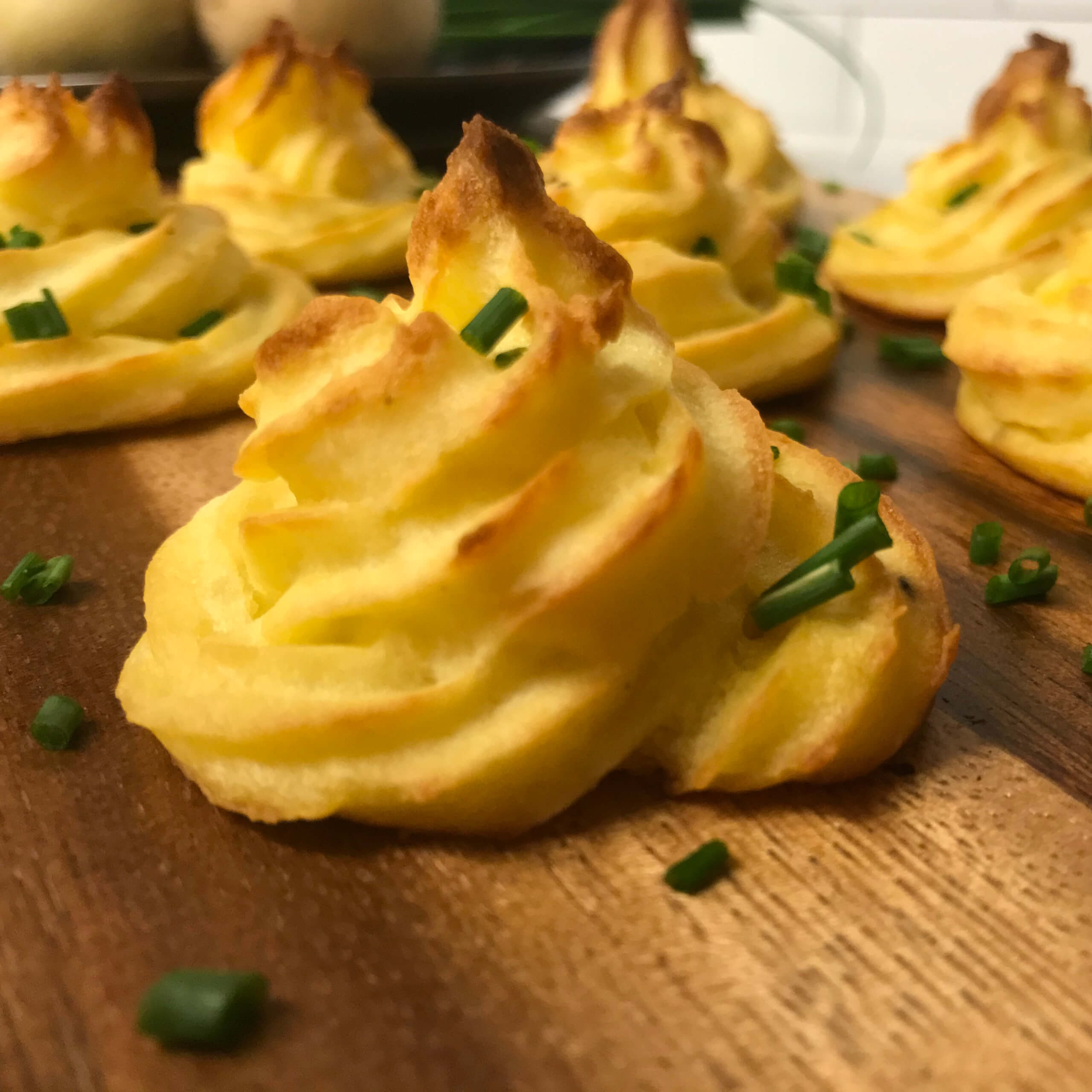 Cheesy Duchess Potatoes | My Curated Tastes