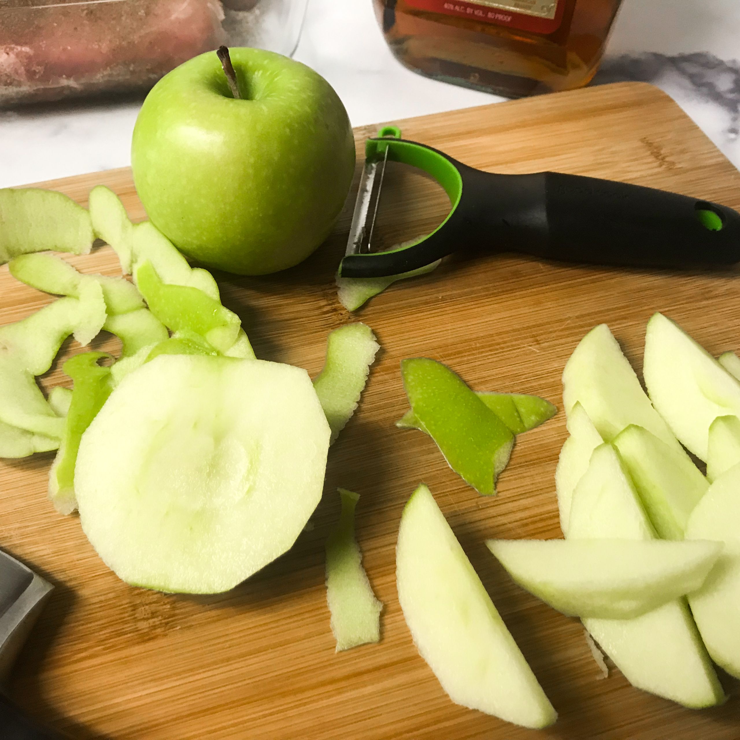 apples being peeled | my curated tastes