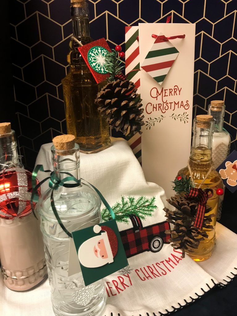 Gift wrapped bottle of cordials and liqueurs | my curated tastes