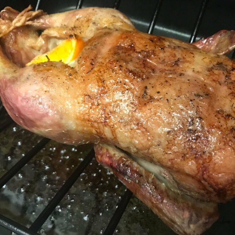 roasting duck.