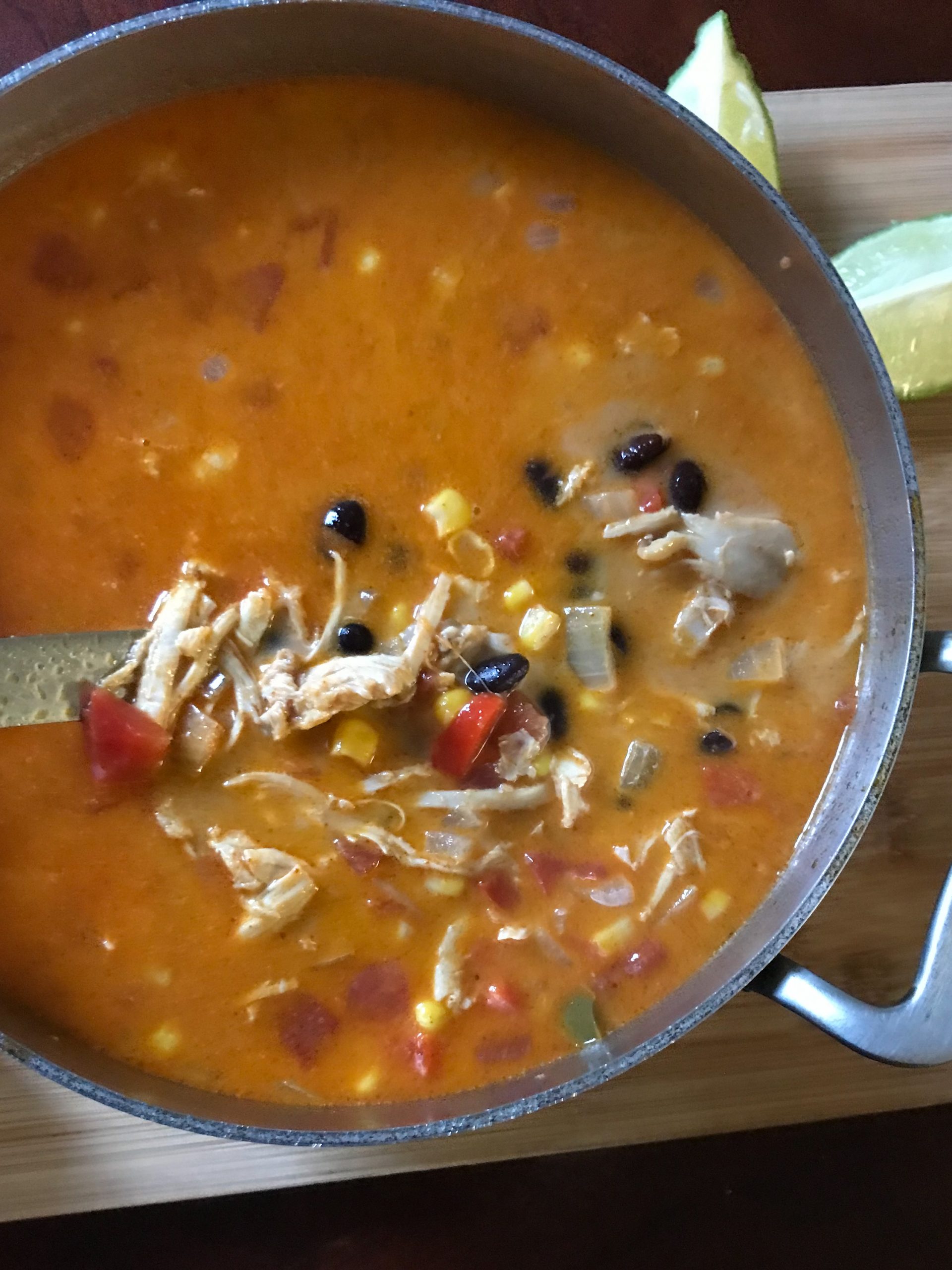 finished soup in pot | my curated tastes