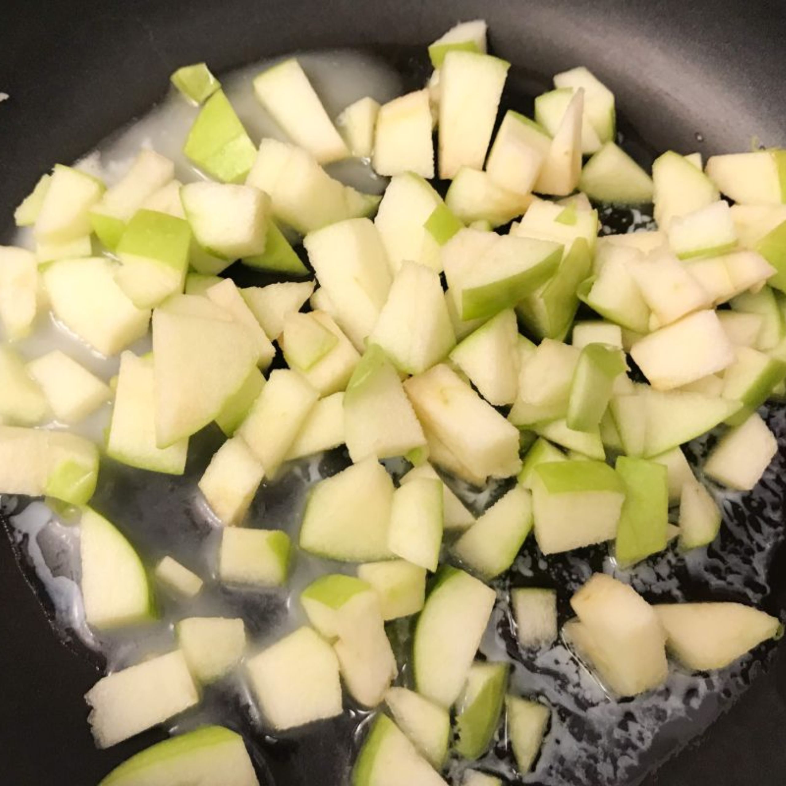chopped apples and butter | my curated tastes