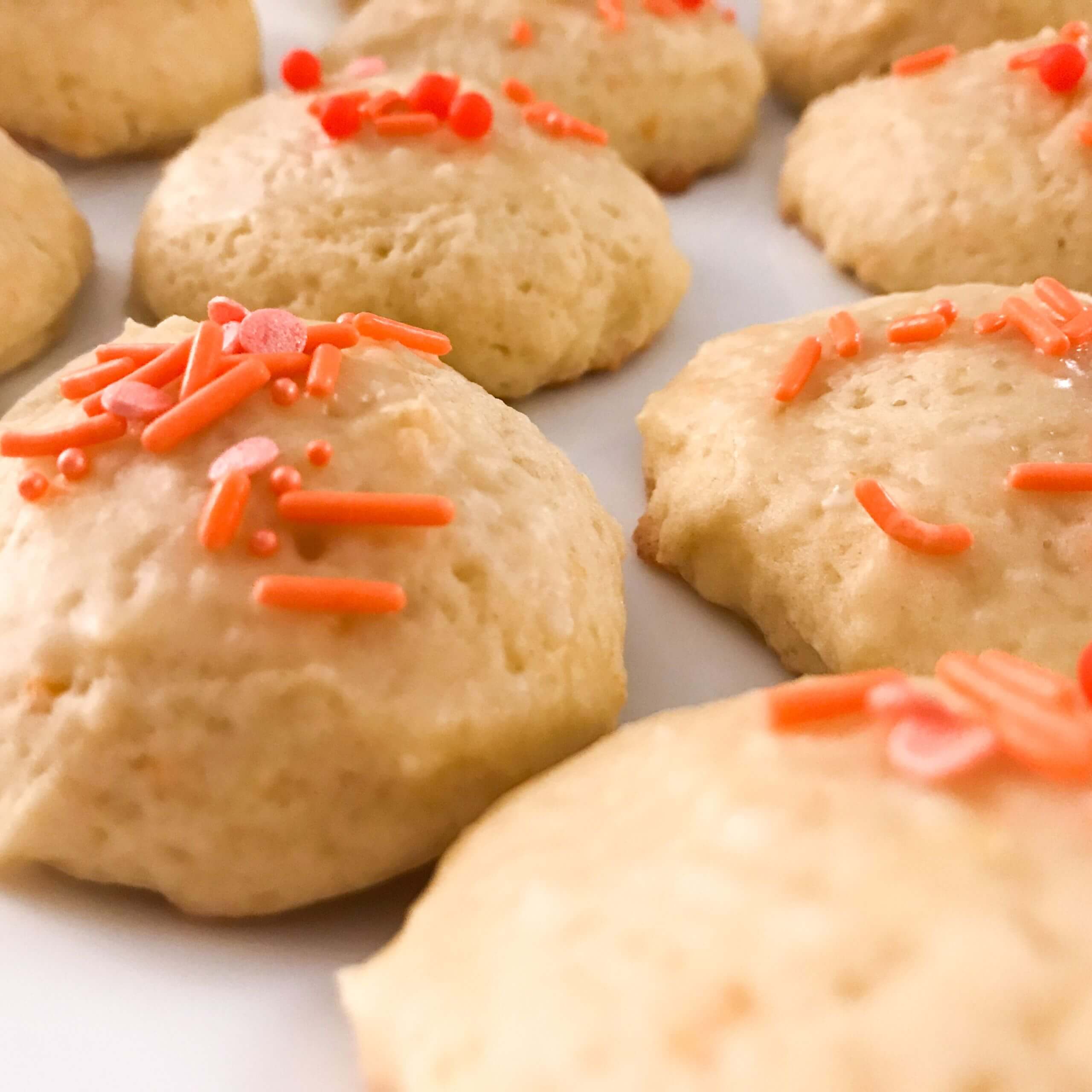 Orange Frosted Drop Cookies | My Curated Tastes