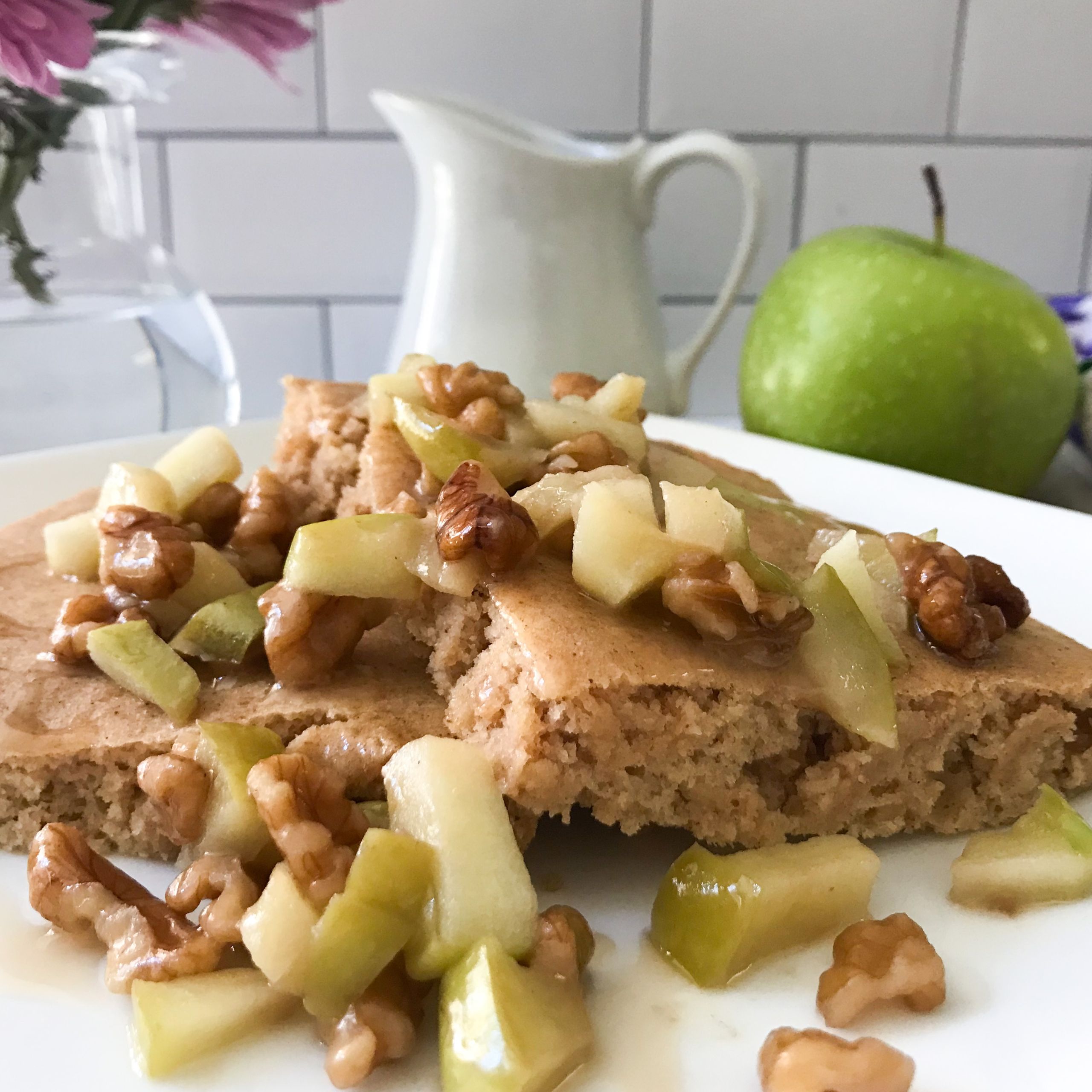 Kodiak Cakes Apple & Walnut Sheet Pan Pancakes | My Curated Tastes