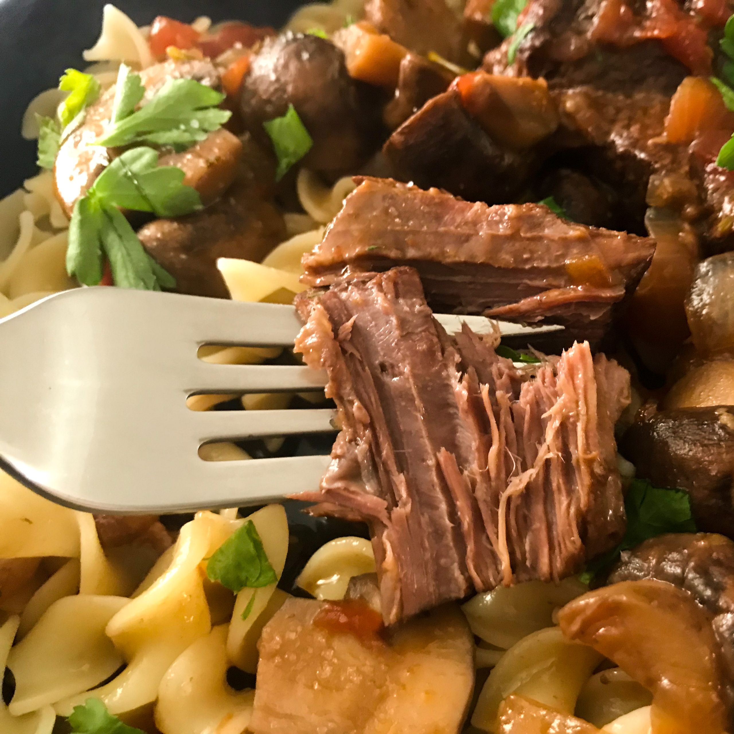 Braised Beef Short Ribs with Mushrooms and Onions | My Curated Tastes
