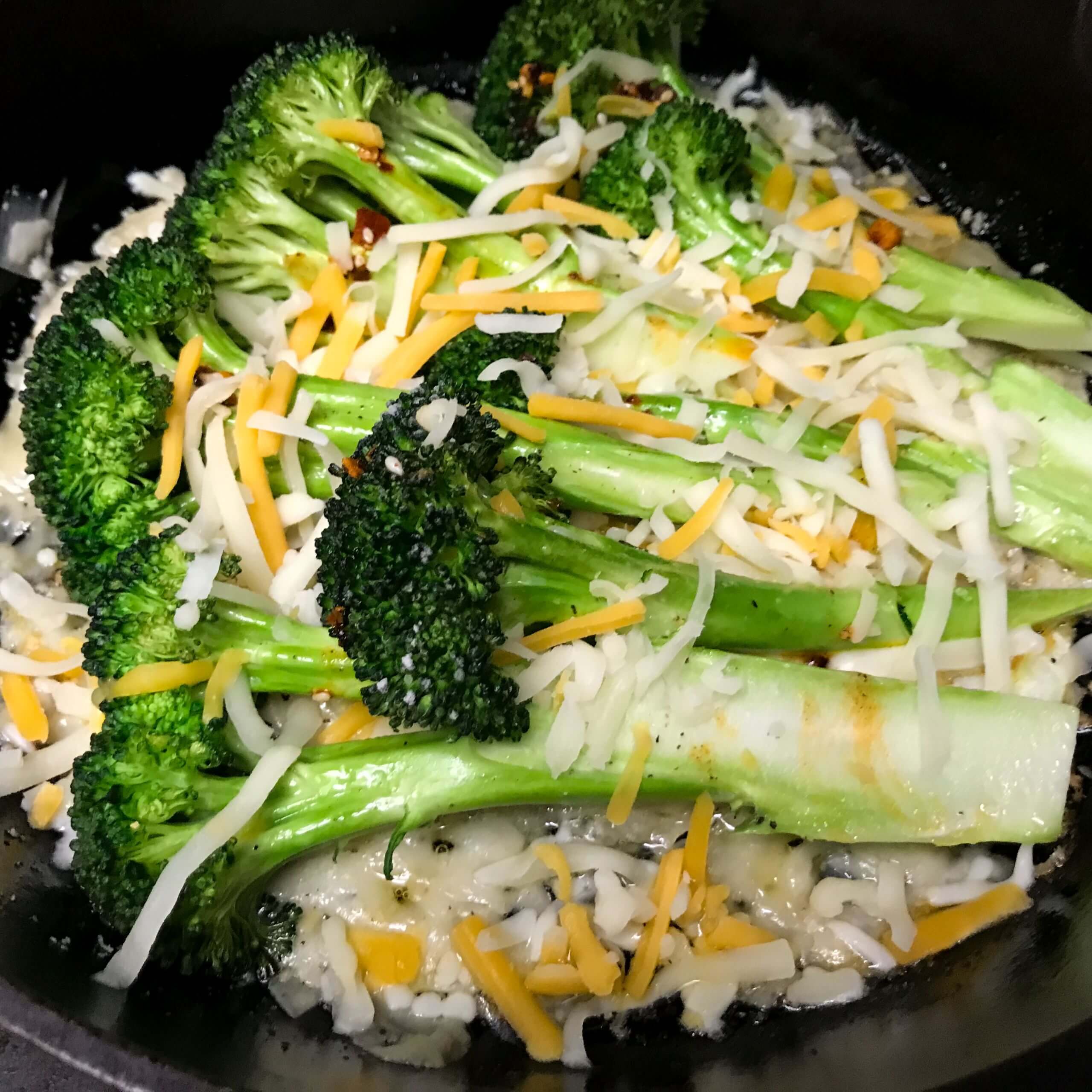 Crispy Cheesy Roasted Broccoli | My Curated Tastes