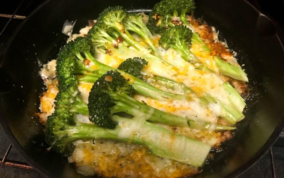 Crispy Cheesy Roasted Broccoli | My Curated Tastes