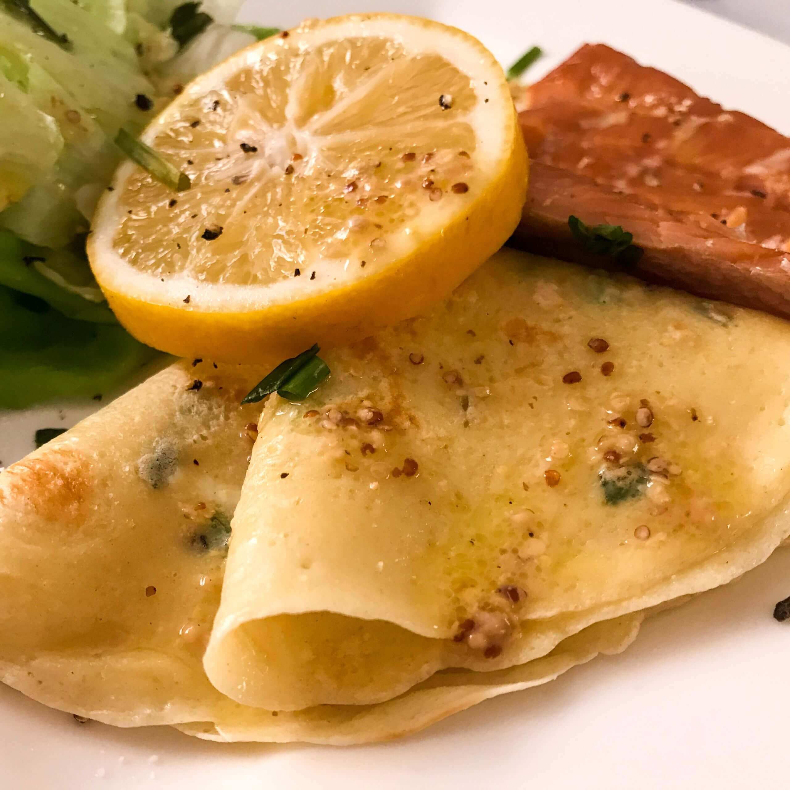 Smoked Irish Salmon with Chive Pancakes | My Curated Tastes