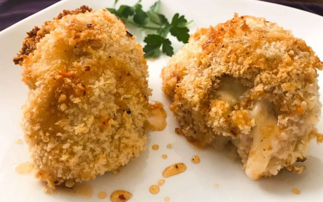Panko Crusted Stuffed Chicken Thighs with Hot Honey | My Curated Tastes