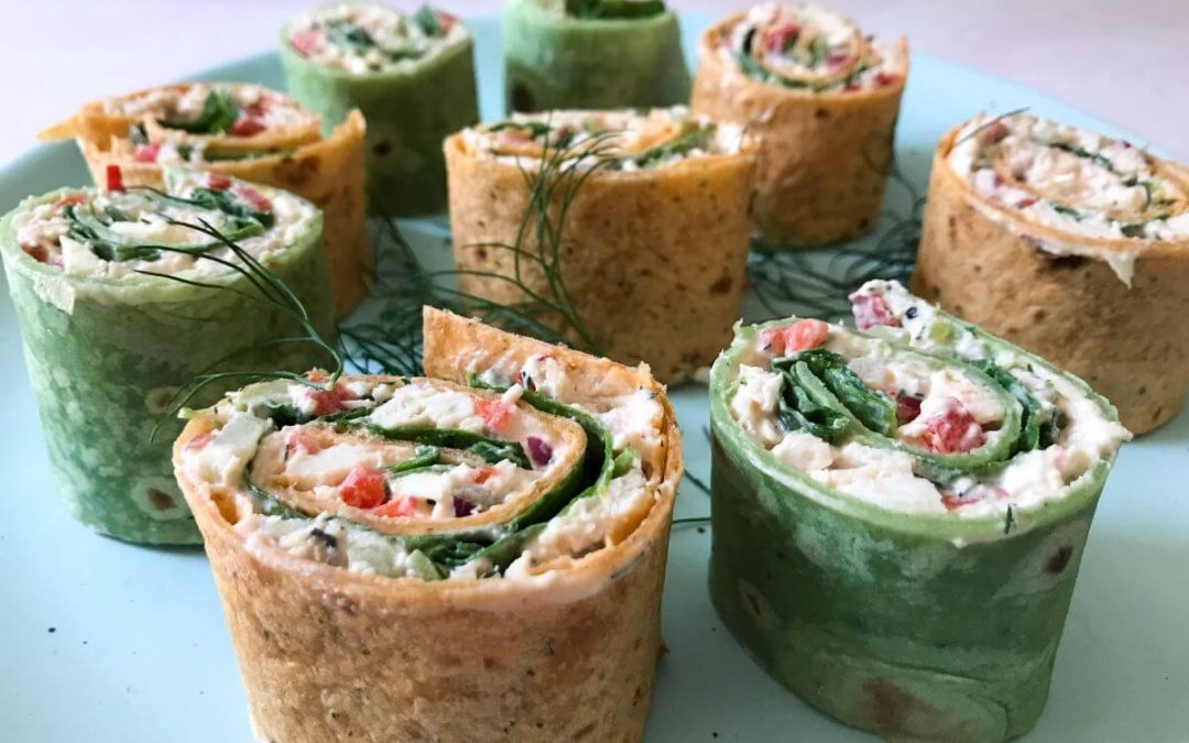 Chicken and Veggie Pinwheels | My Curated Tastes