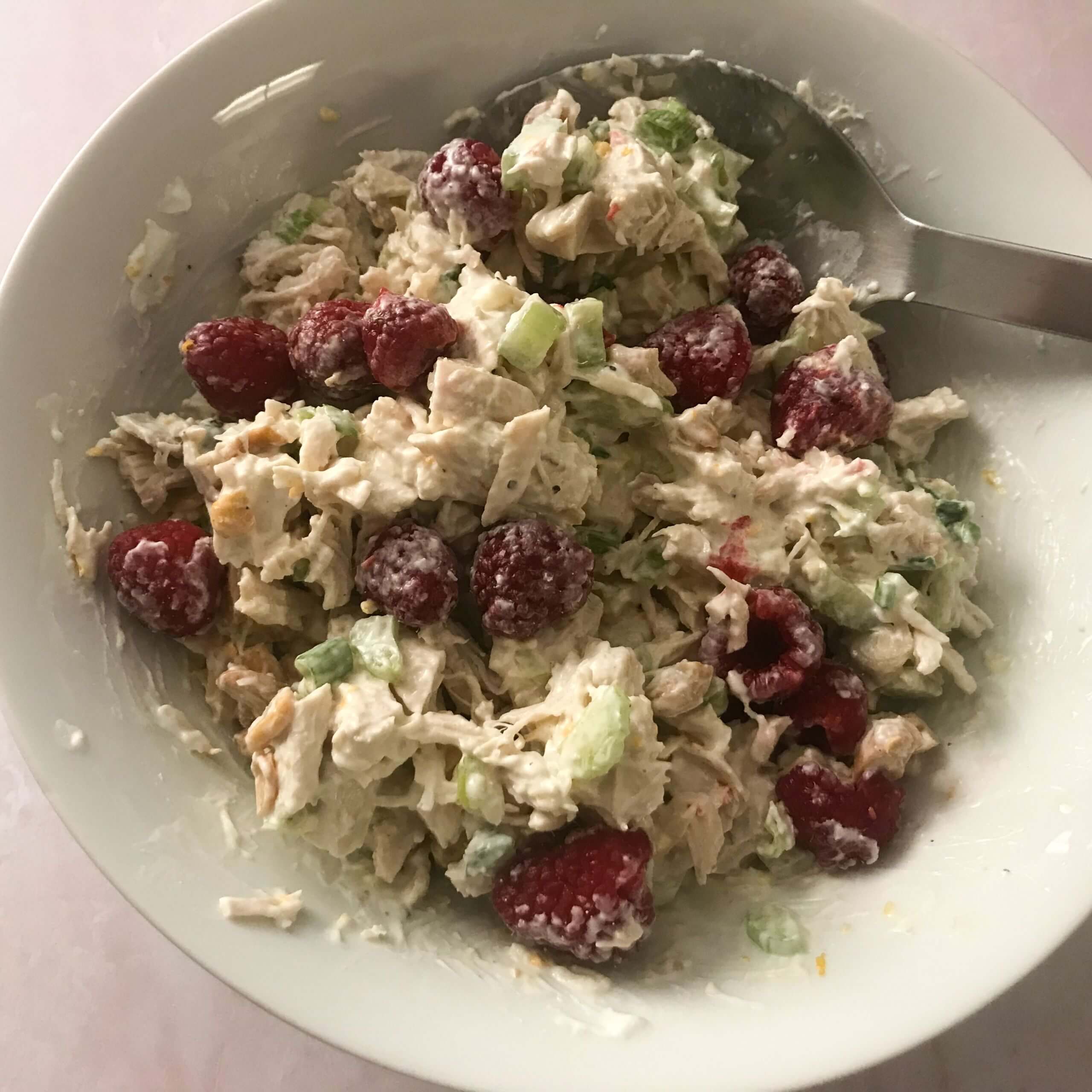 Chicken, Raspberry & Orange Salad | My Curated Tastes