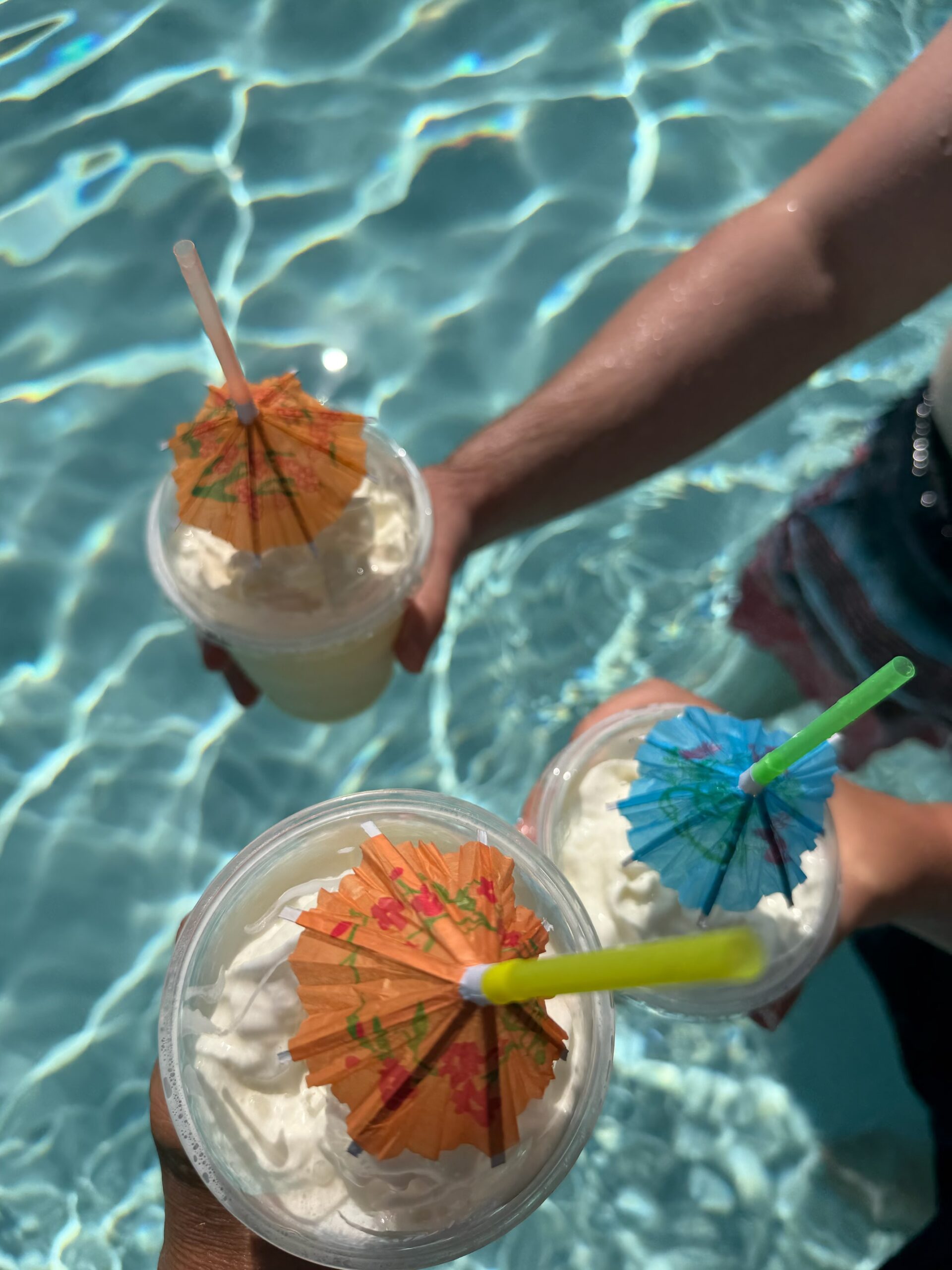 trio of pina coladas.