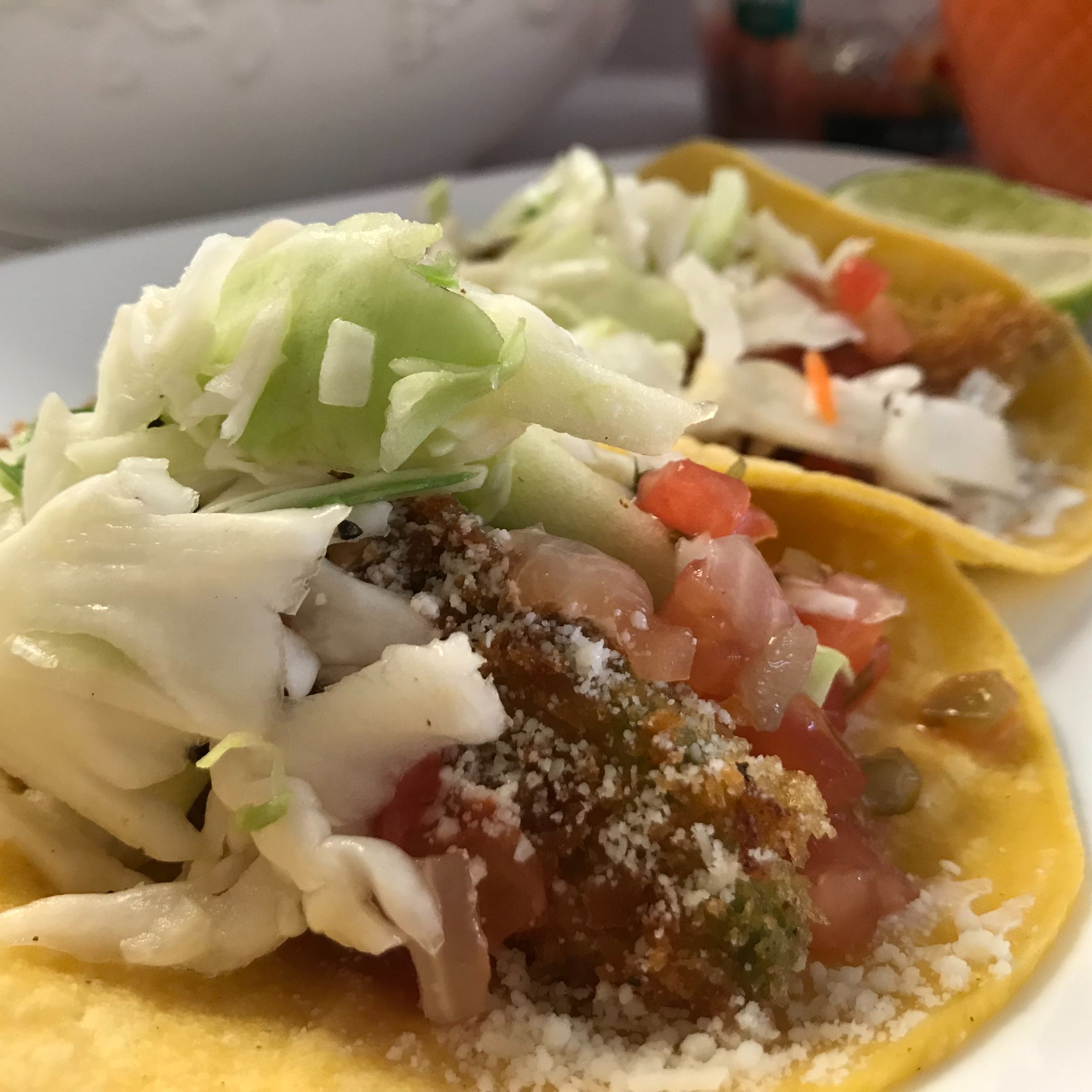 finished tacos on a plate | my curated tastes