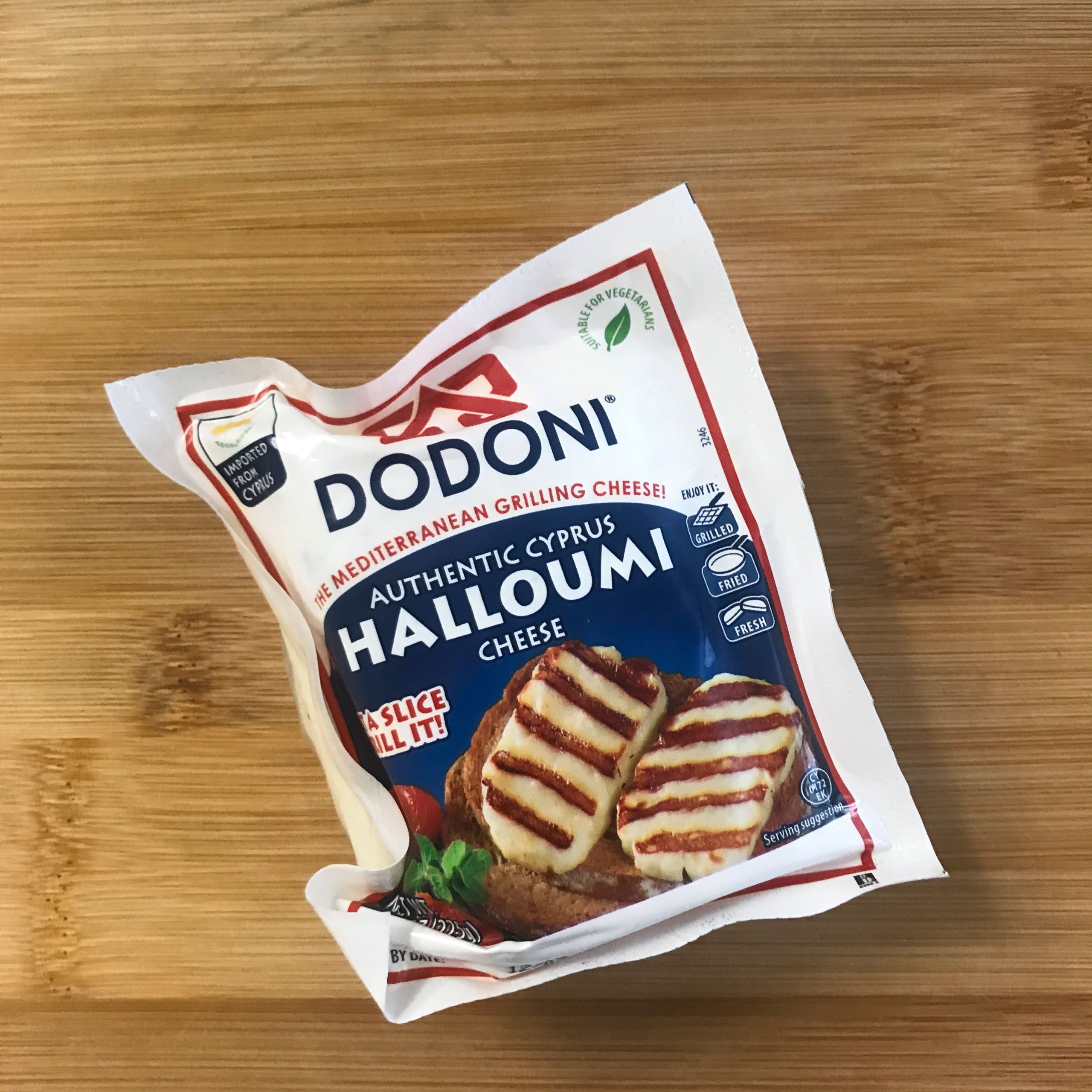 package of halloumi cheese