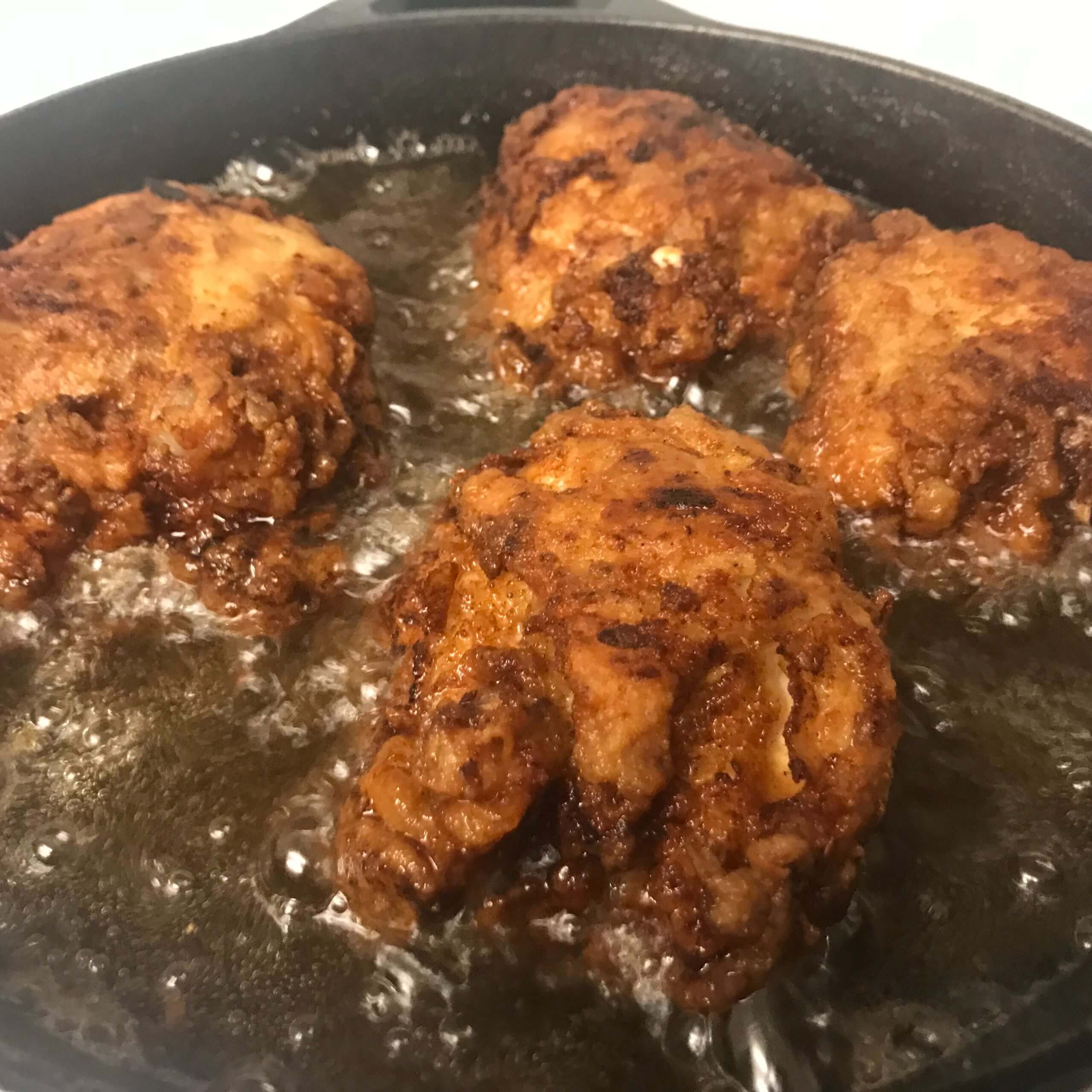 fried dill pickle chicken