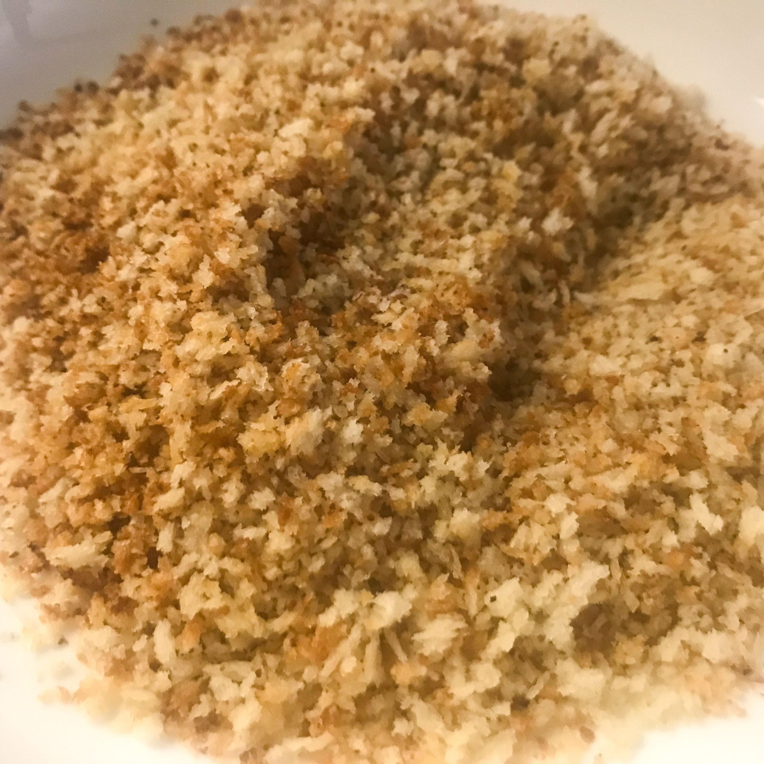 toasted panko in a bowl