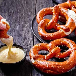 Homemade Soft Pretzels with Beer Cheese Sauce