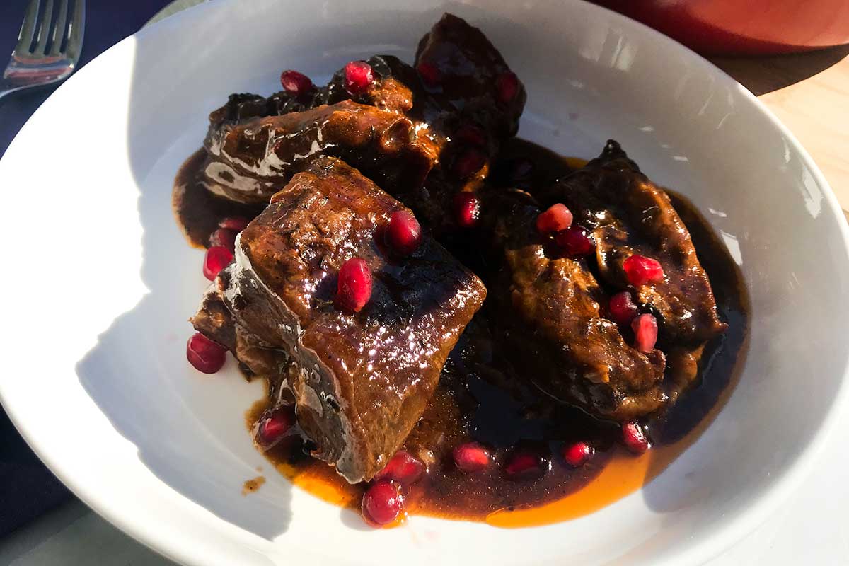 Pomegranate Balsamic Braised Short Ribs » My Curated Tastes