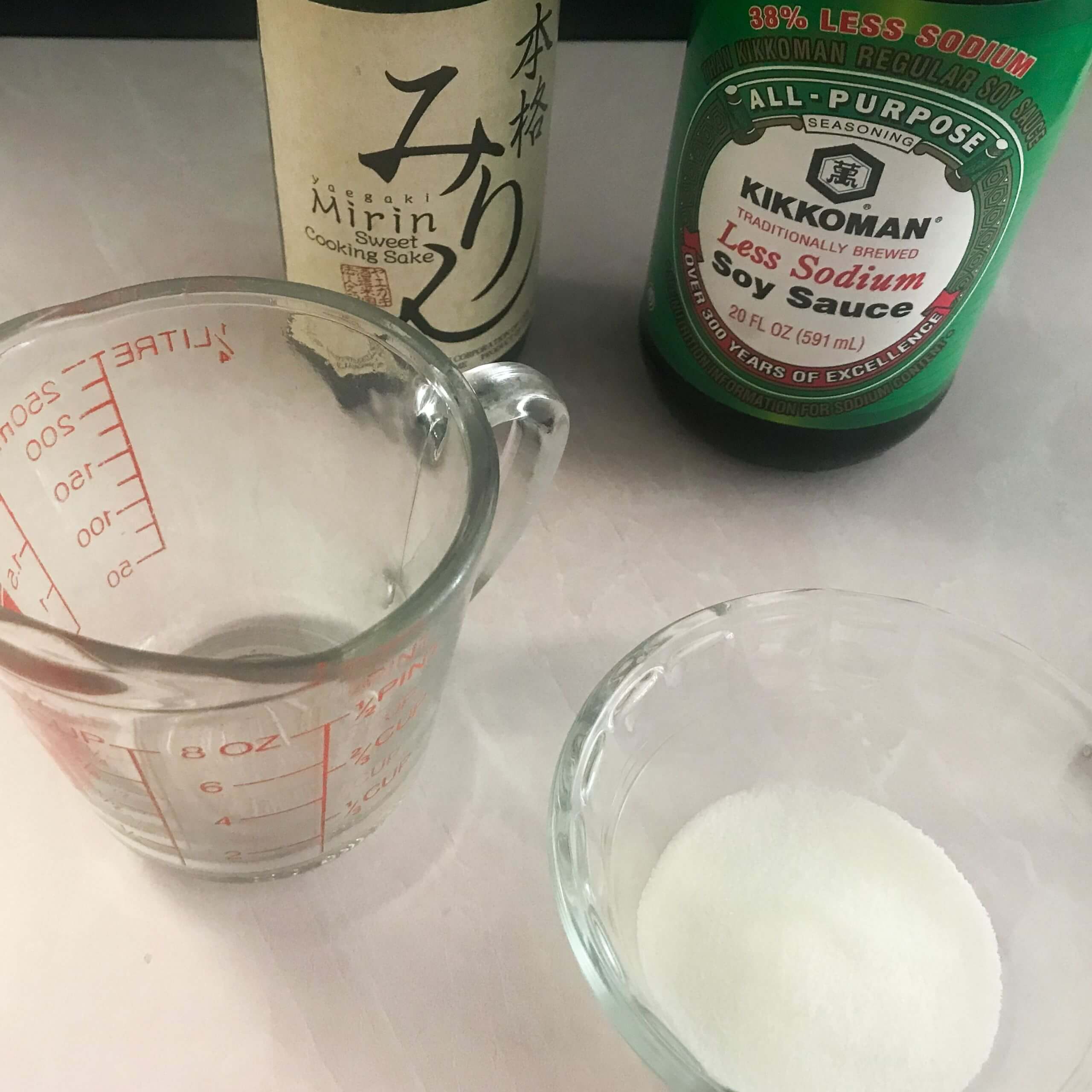 ingredients for yakitori sauce