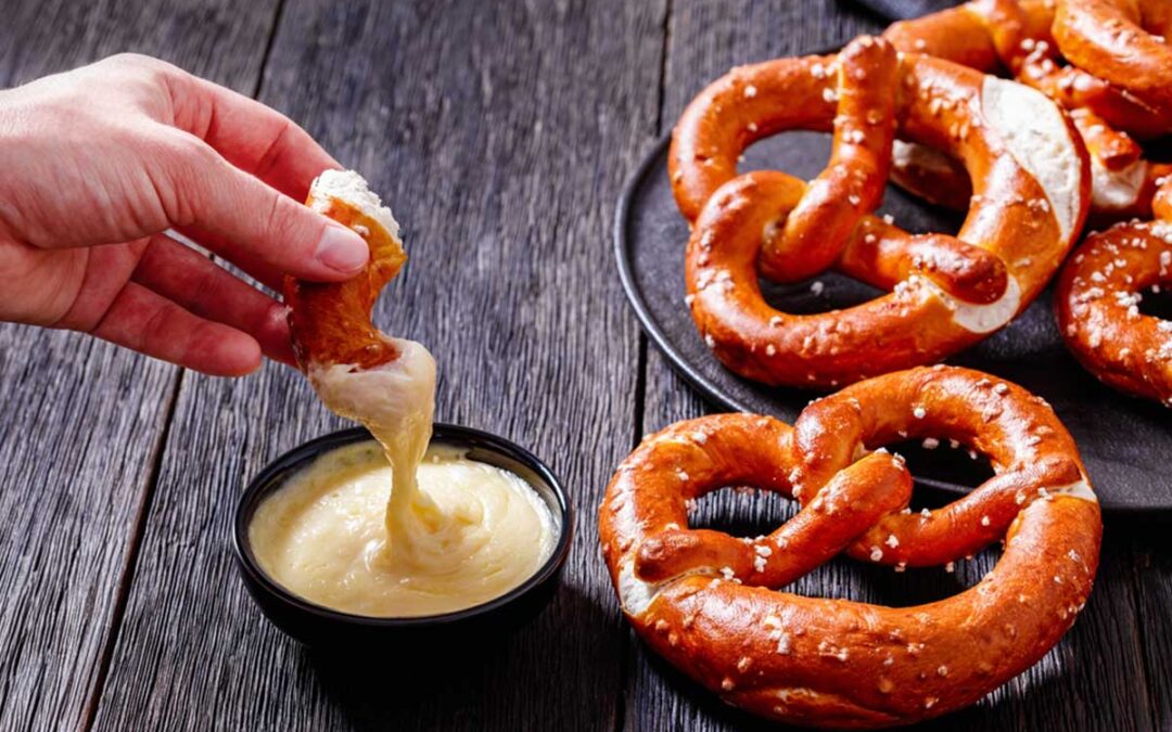 Homemade Soft Pretzels with Beer Cheese Sauce