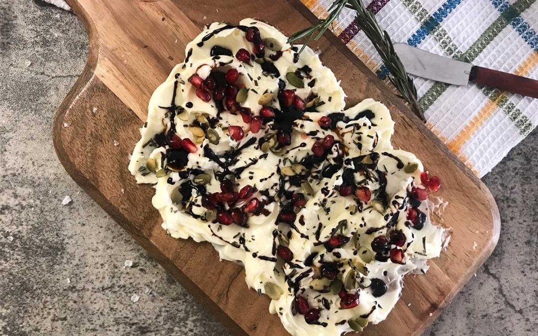 A Rosemary and Pomegranate Butter Board